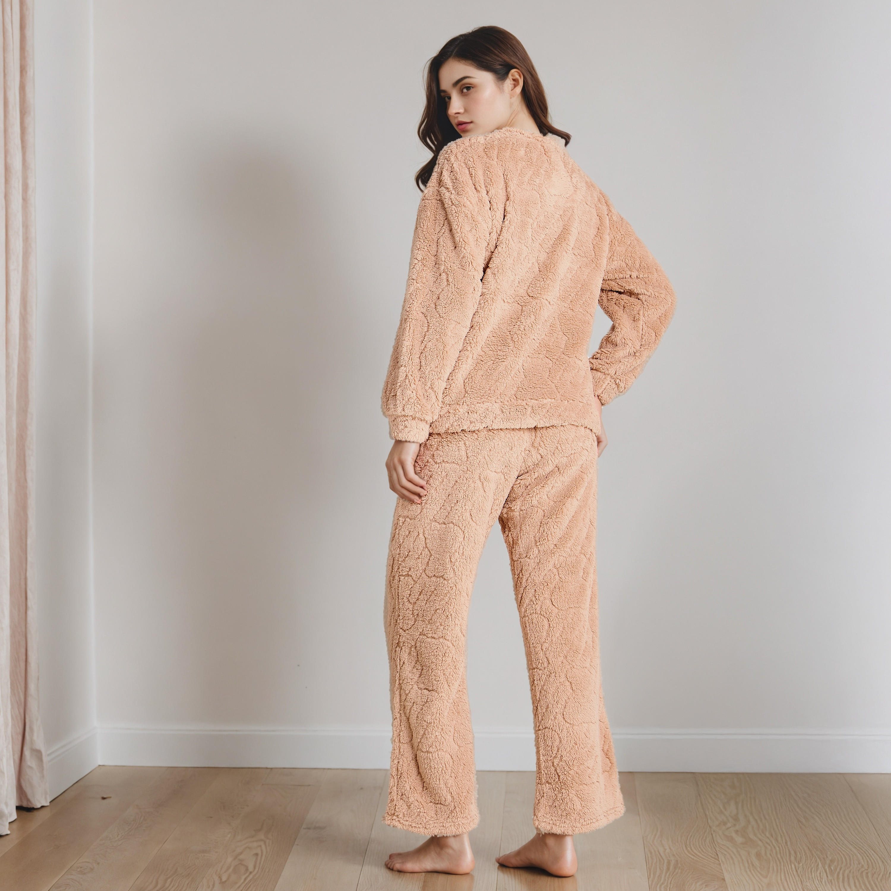 طقم بلوزة وبنطلون بيجاما-women-clothing-nightwear-pyjamas-longsets-image-3