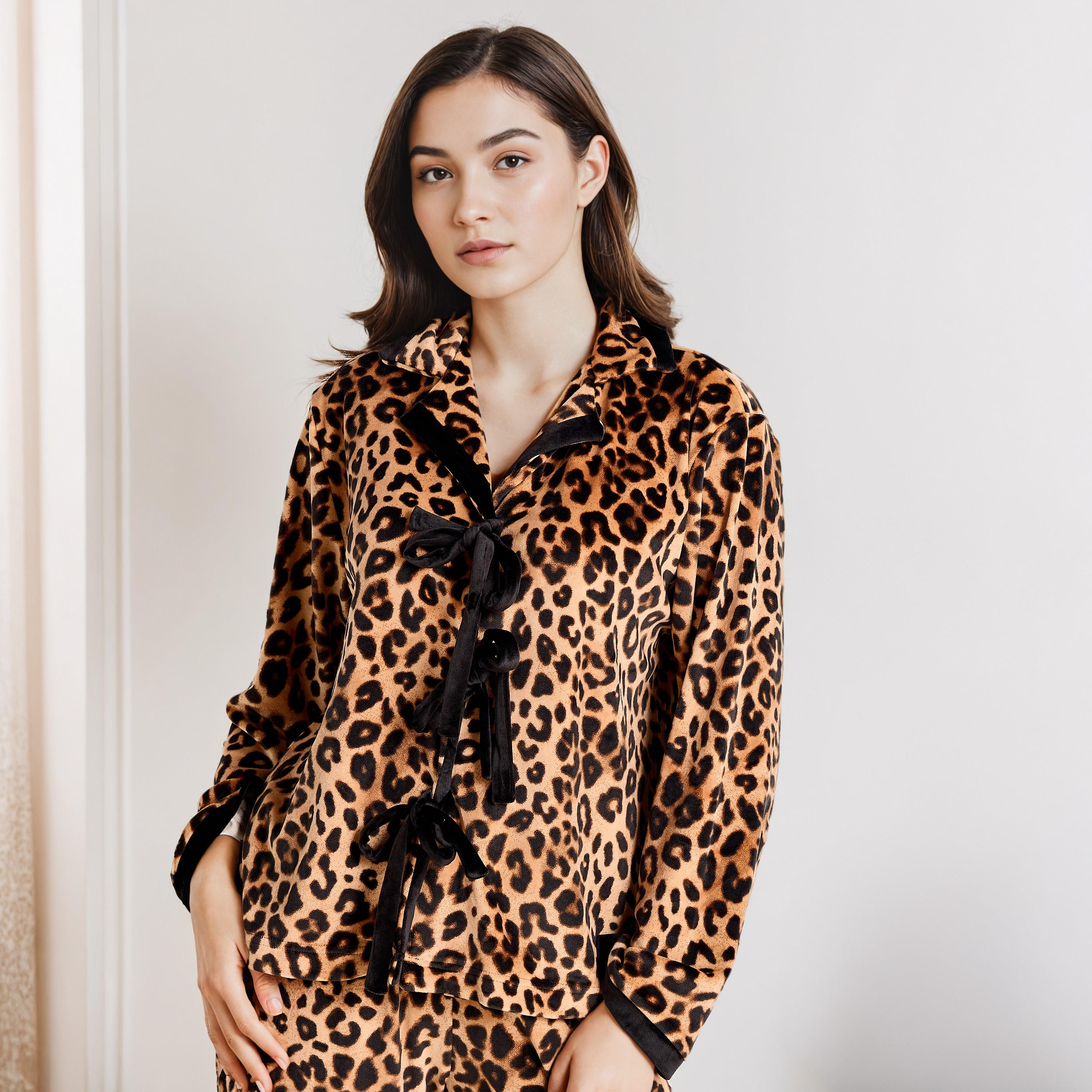 طقم بيجاما بطبعات حيوانات-women-clothing-nightwear-pyjamas-longsets-image-6