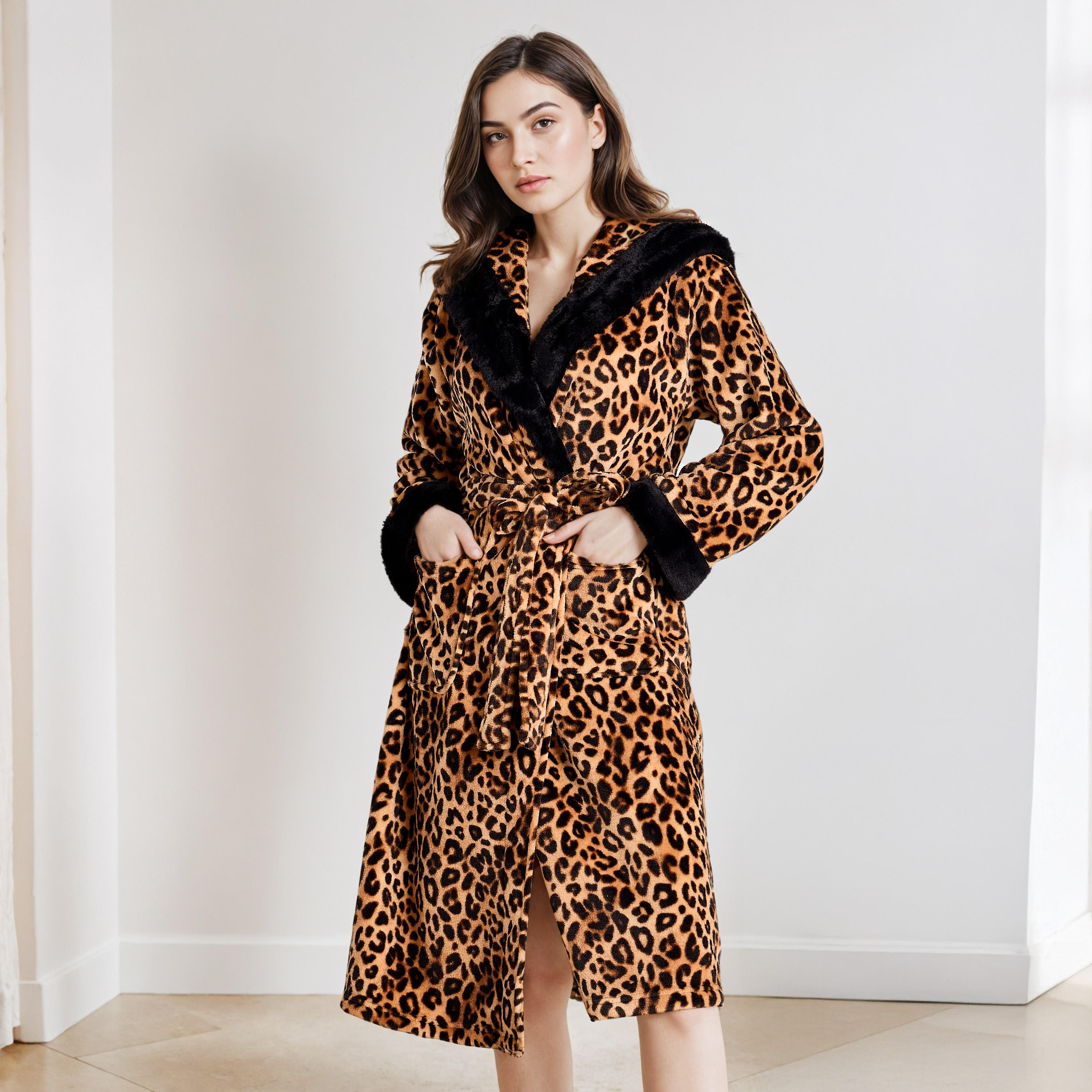 روب بقبعة وطبعات حيوانات-women-clothing-nightwear-robes-image-6