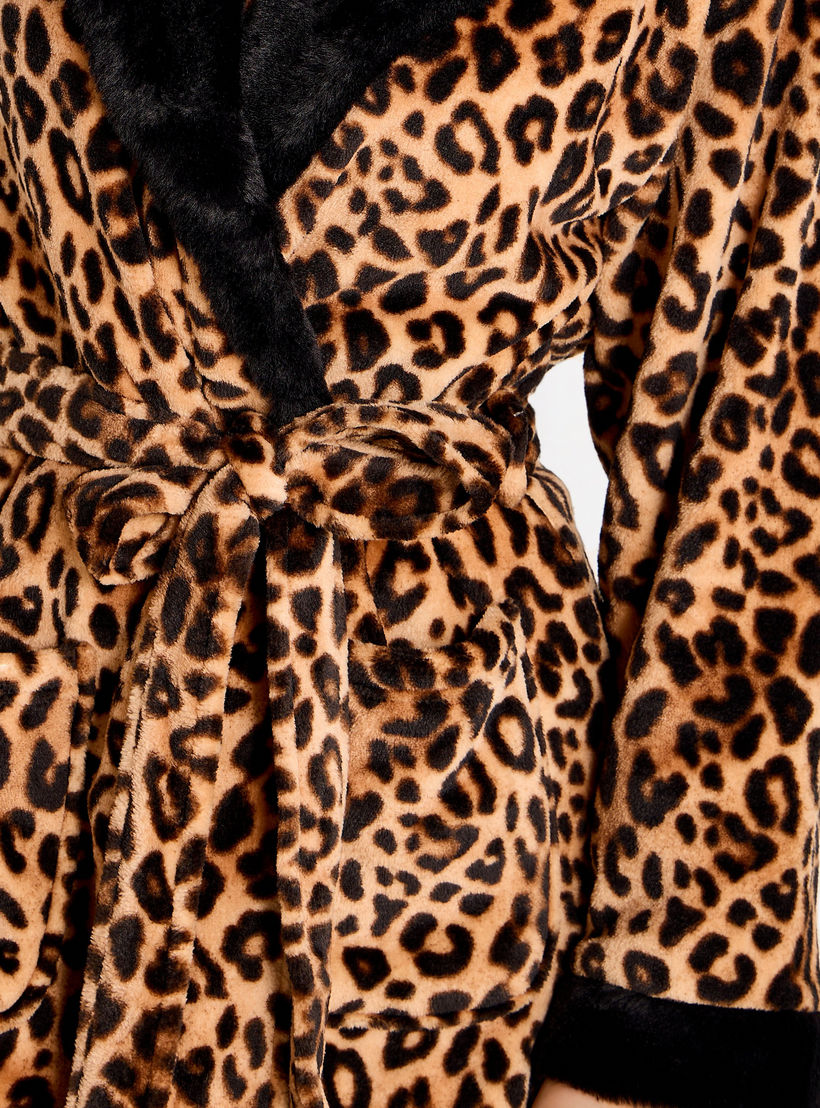 روب بقبعة وطبعات حيوانات-women-clothing-nightwear-robes-image-1