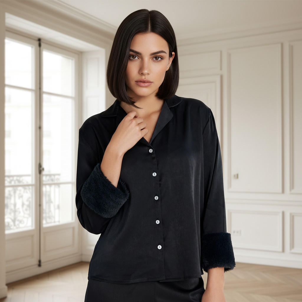 طقم بيجاما بنطلون وقميص-women-clothing-nightwear-pyjamas-longsets-image-2