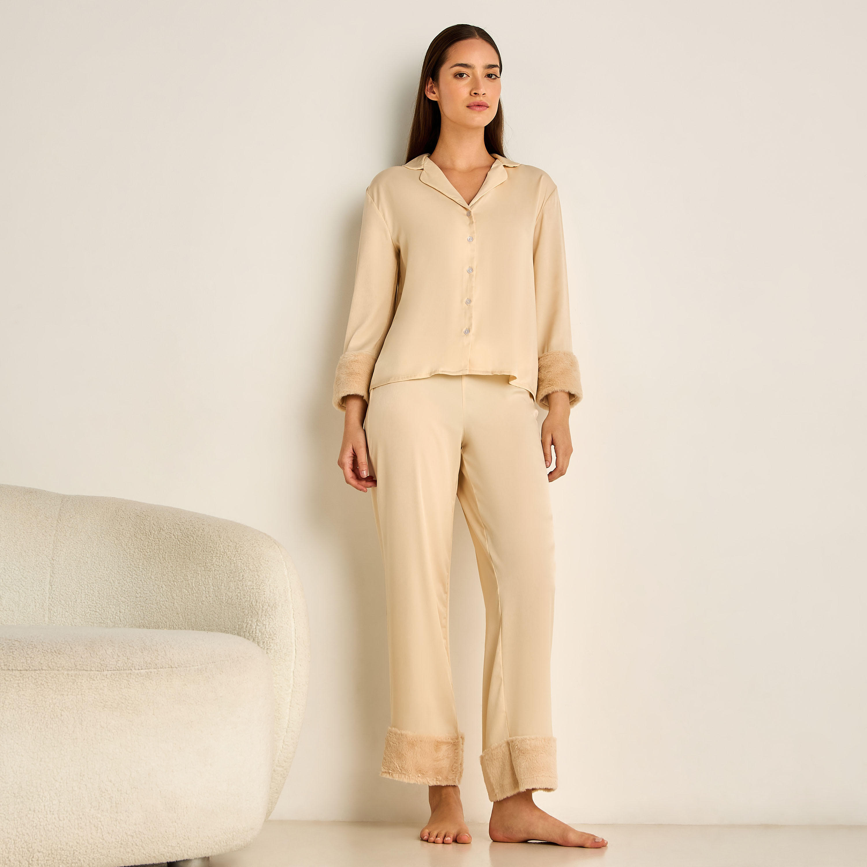 طقم بيجاما بنطلون وقميص-women-clothing-nightwear-pyjamas-longsets-image-8