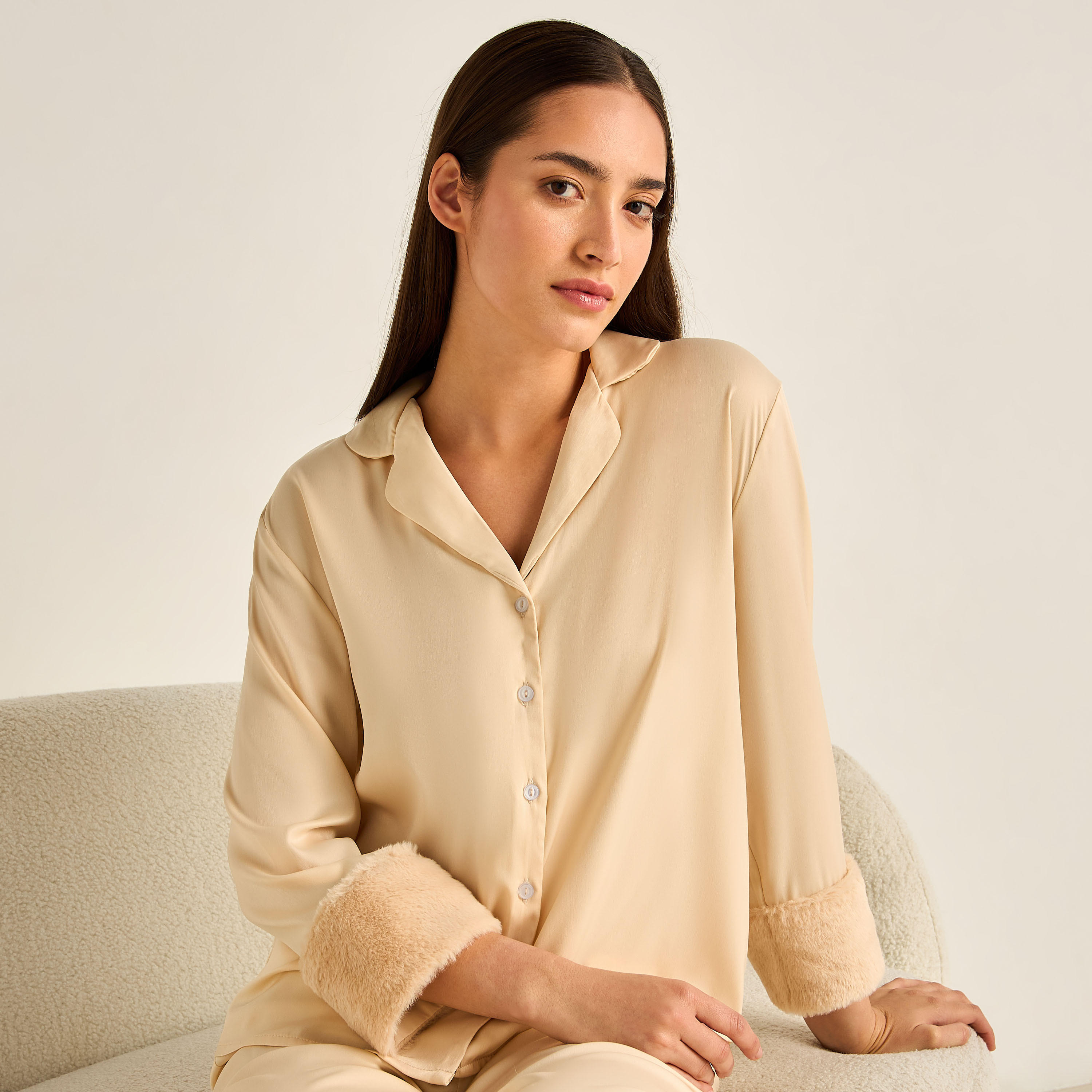 طقم بيجاما بنطلون وقميص-women-clothing-nightwear-pyjamas-longsets-image-2