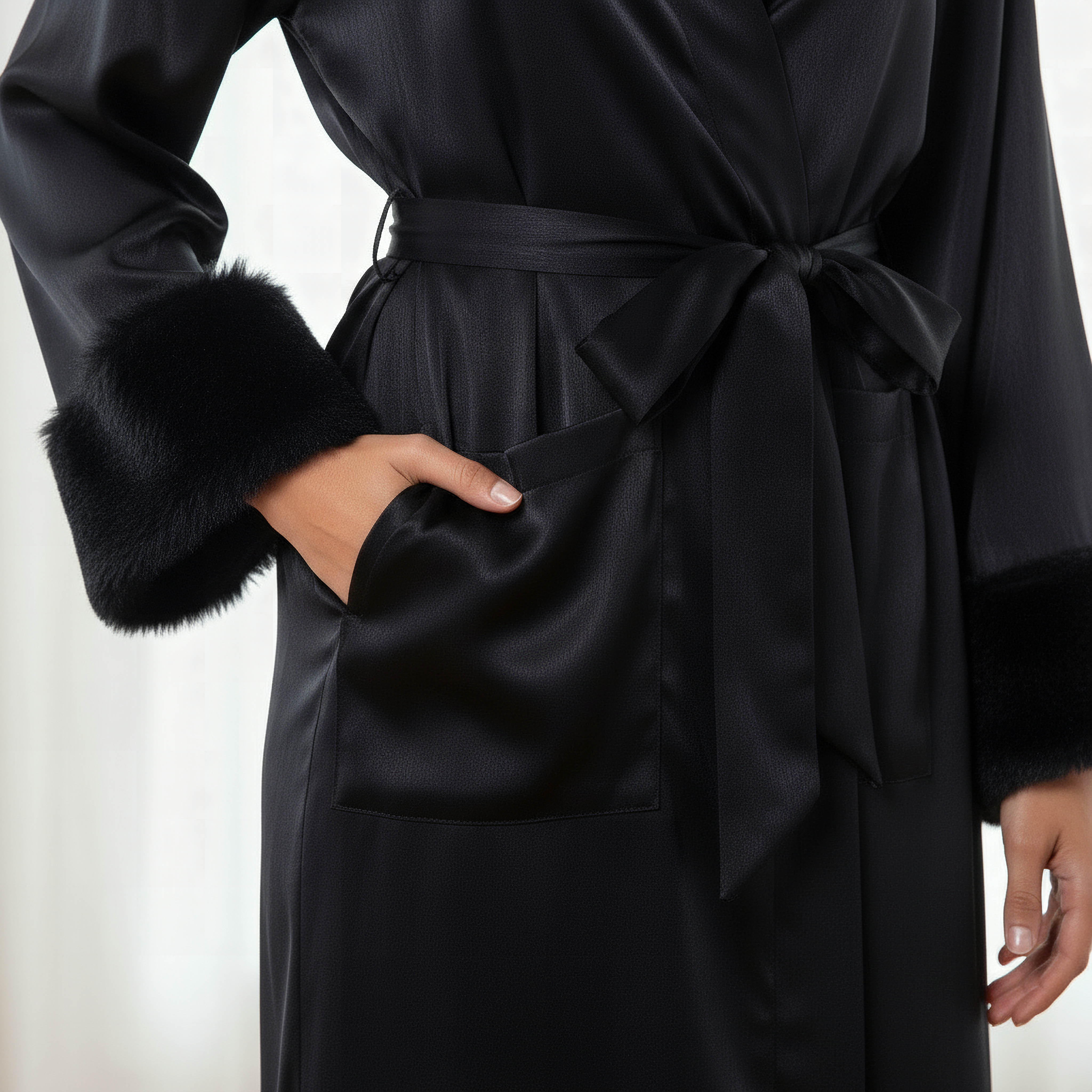 Robe Midi Length with Belt-women-clothing-nightwear-robes-image-4