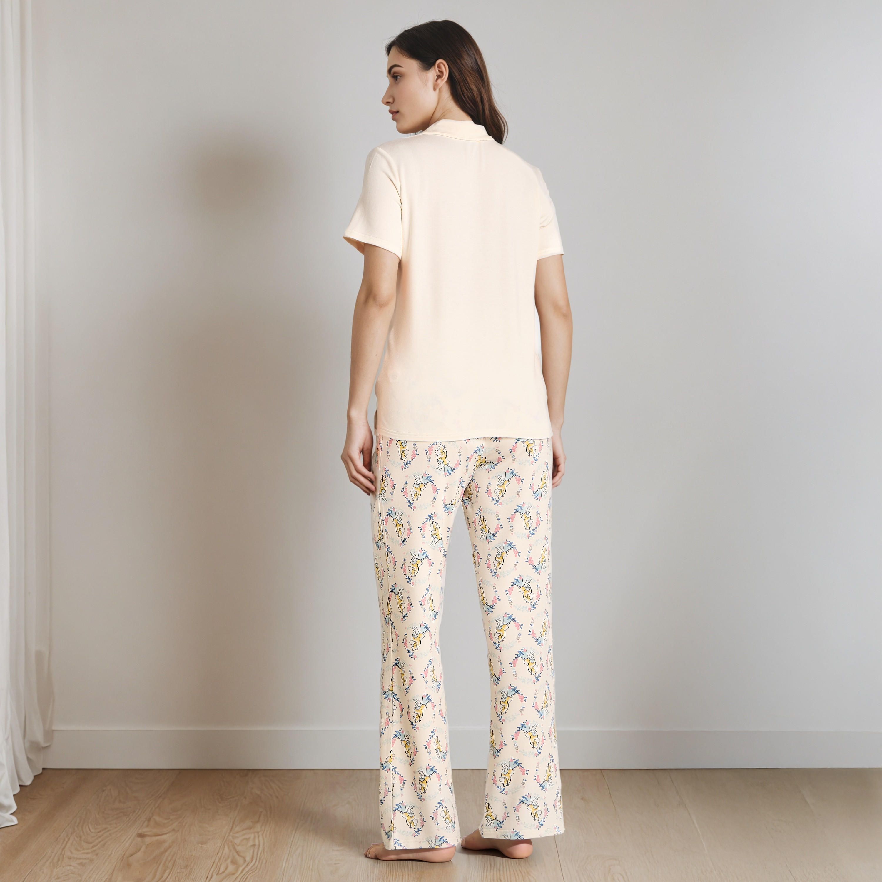 Pyjama Set T-shirt & Trousers-women-clothing-nightwear-pyjamas-longsets-image-4