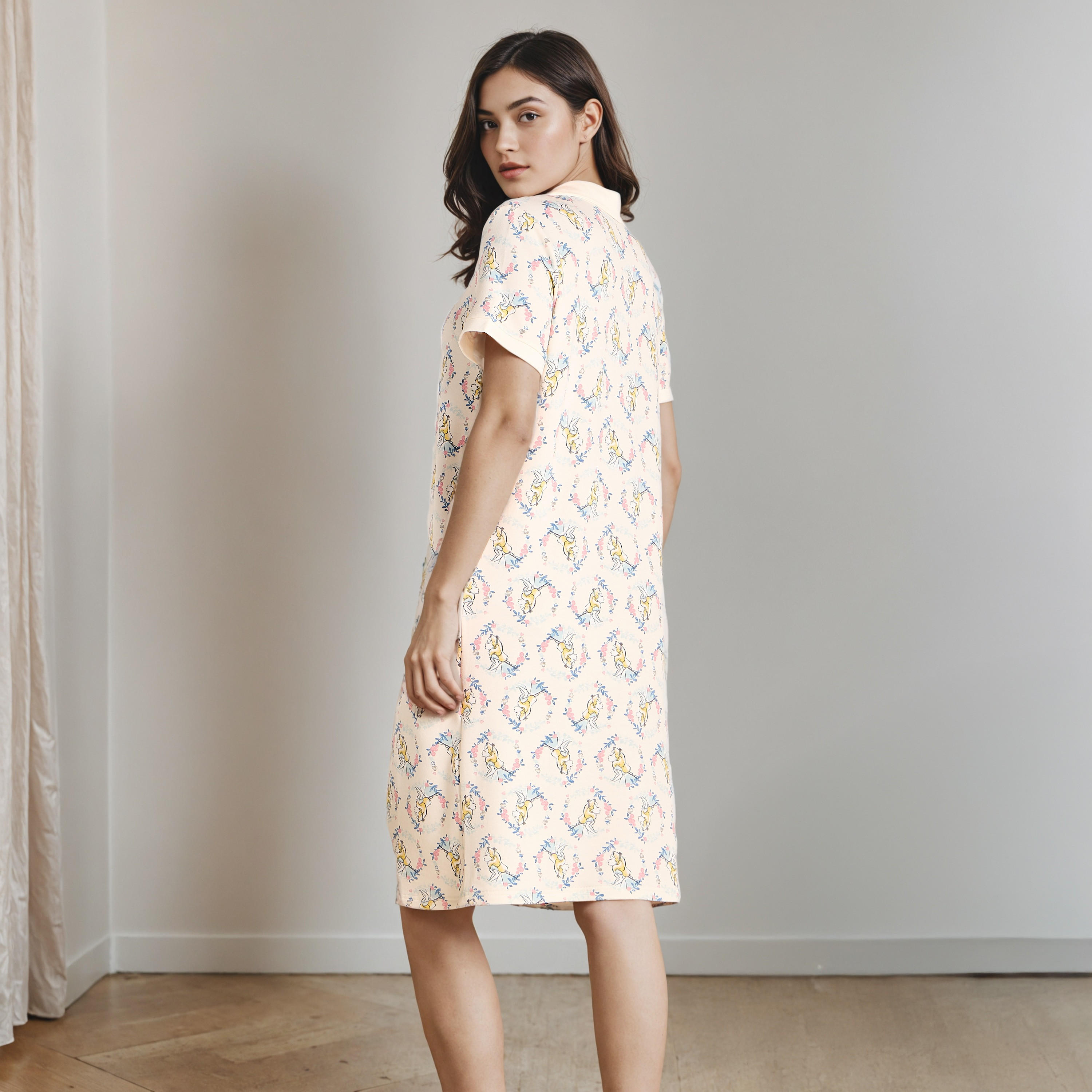 فستان نوم بياقة عادية-women-clothing-nightwear-nighties-image-3
