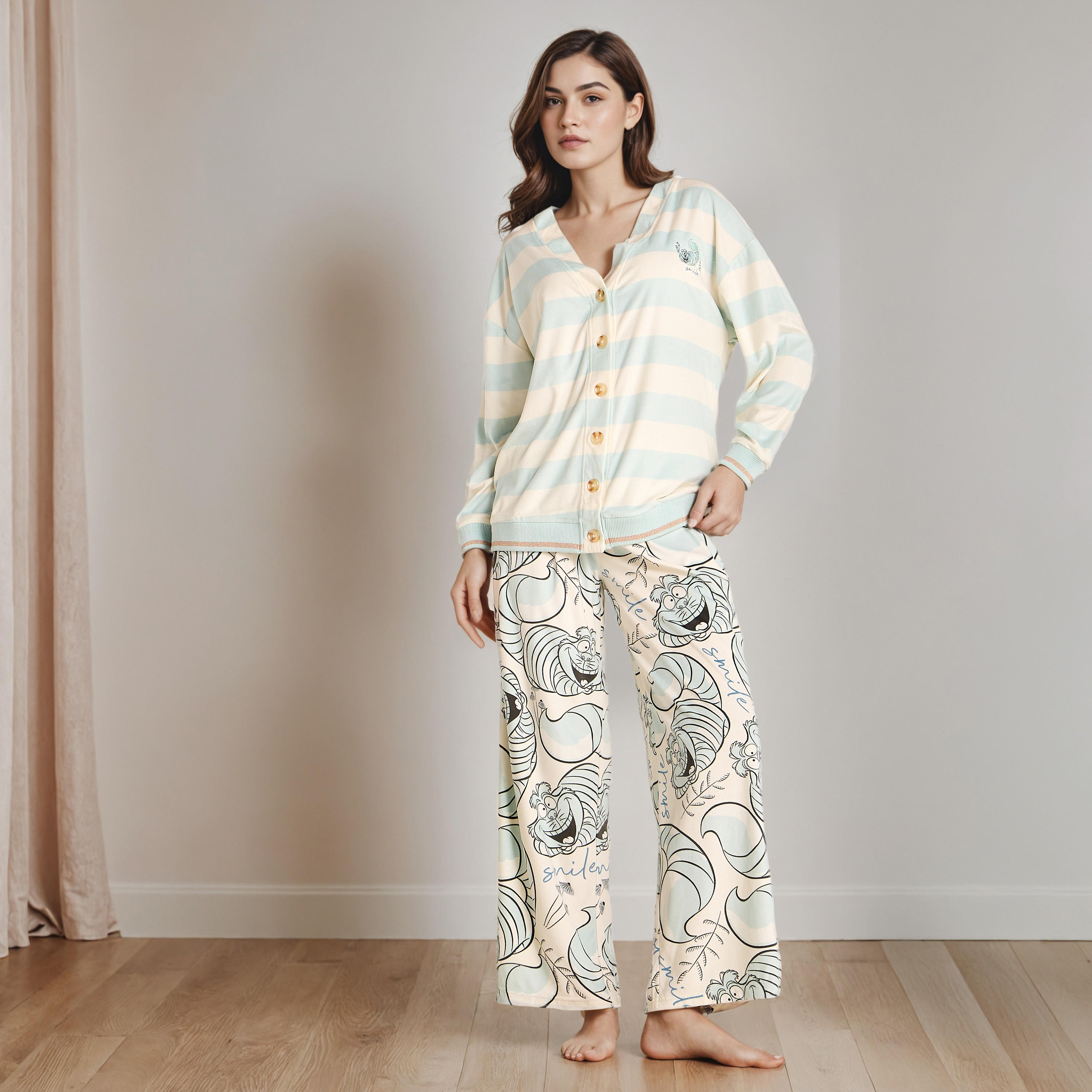 Printed Pyjama Set-women-clothing-nightwear-pyjamas-longsets-image-1