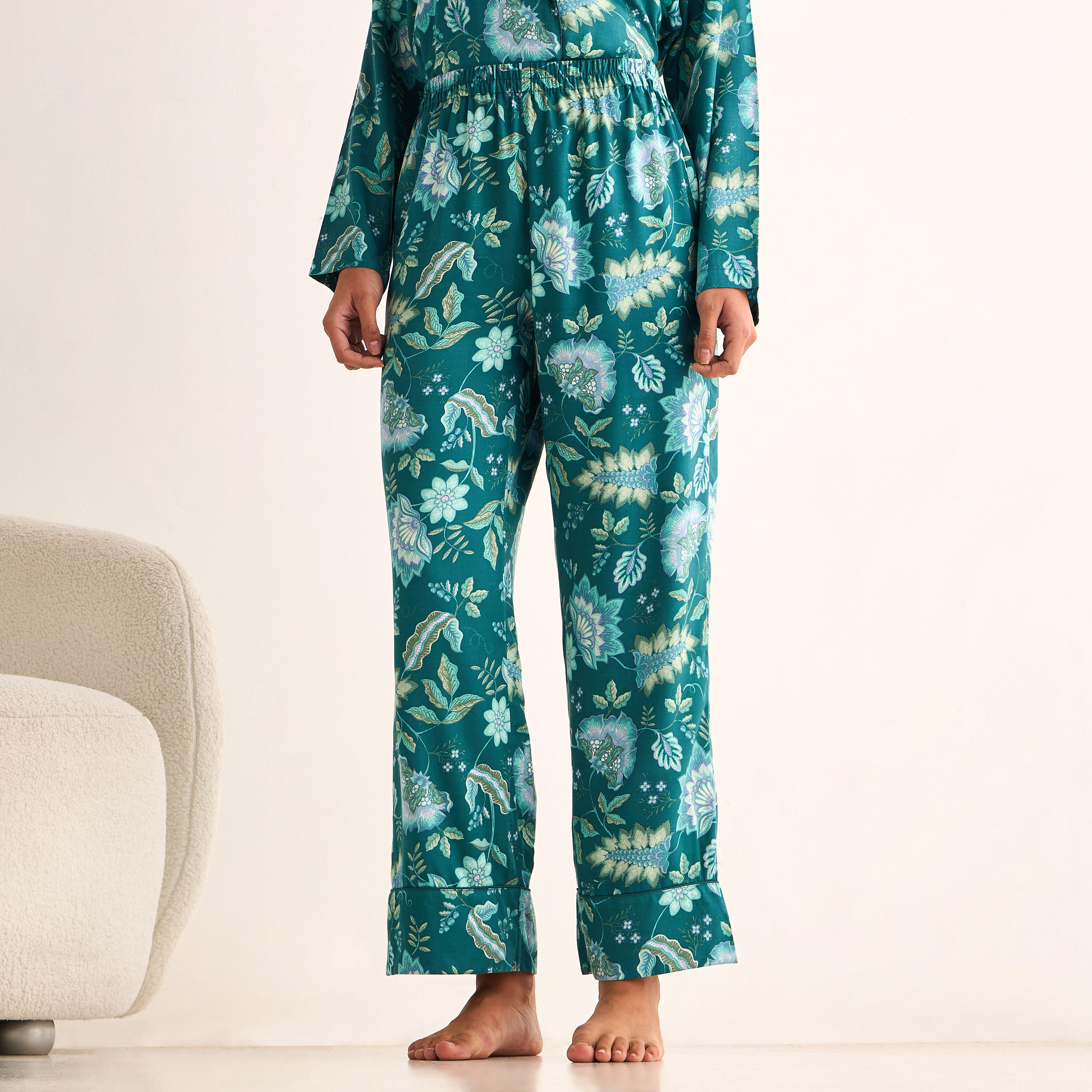 Pyjama Set Belted Shirt & Trousers Viscose-women-clothing-nightwear-pyjamas-longsets-image-4