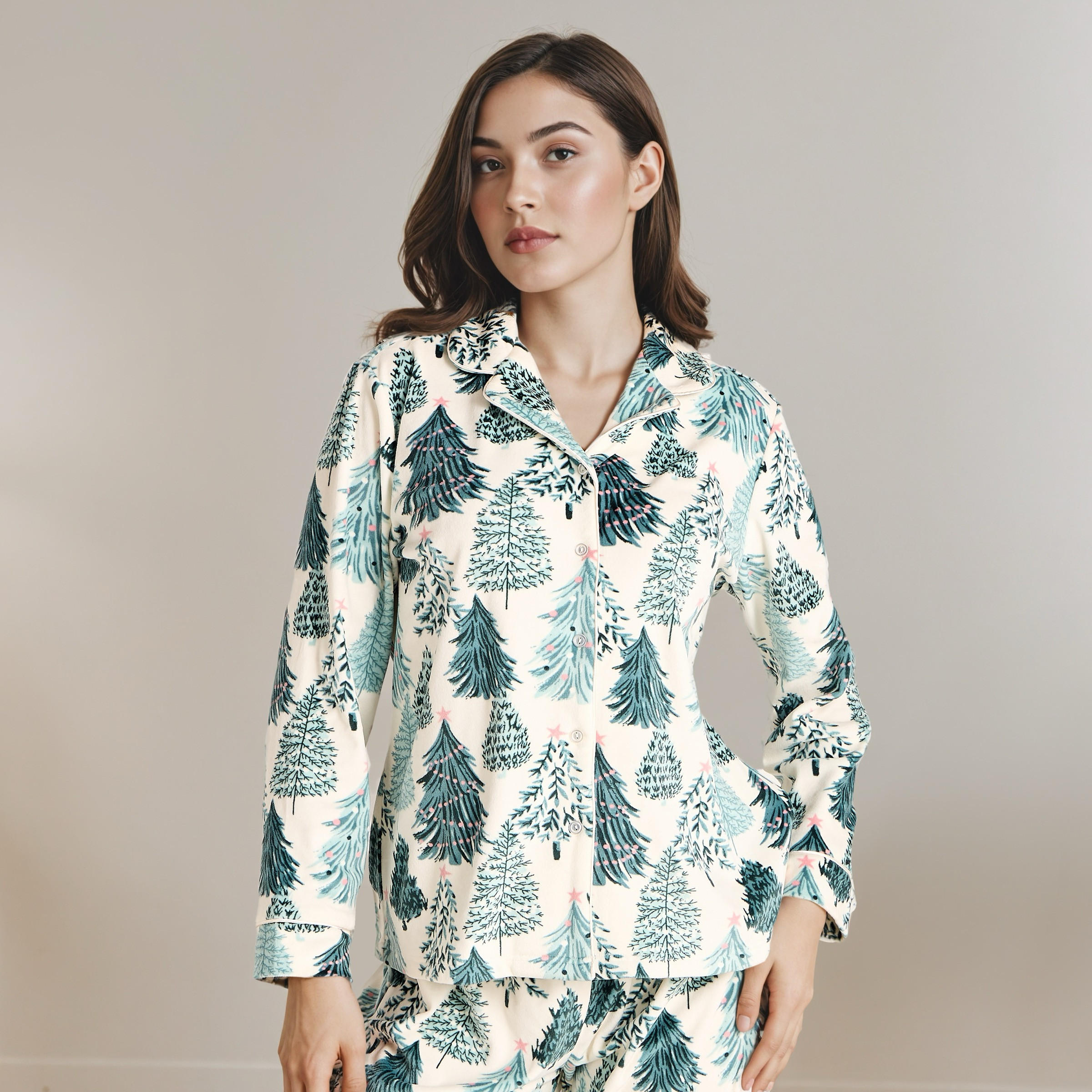 طقم بيجاما بطبعات-women-clothing-nightwear-pyjamas-longsets-image-2