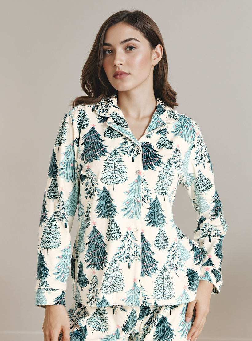 طقم بيجاما بطبعات-women-clothing-nightwear-pyjamas-longsets-image-2