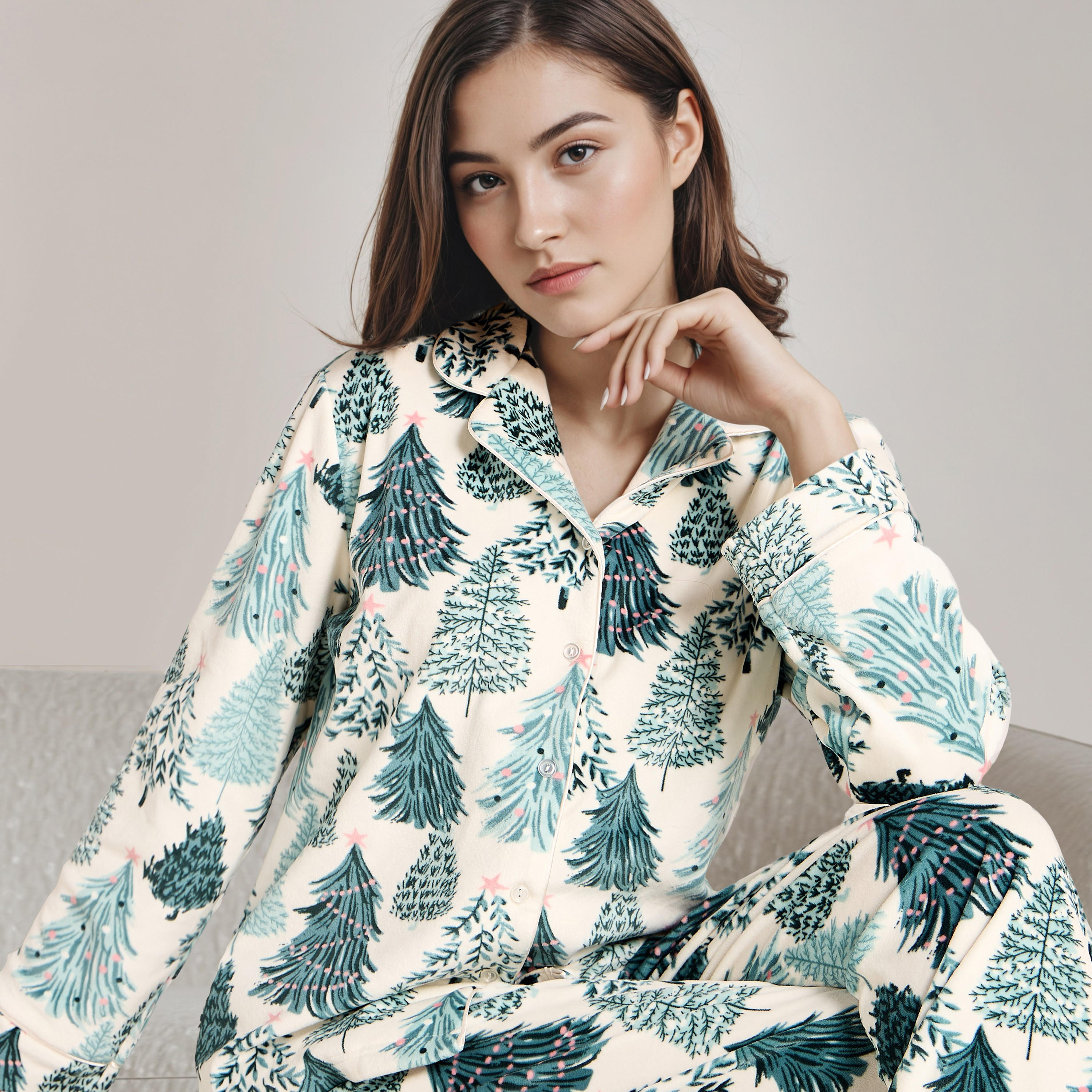 طقم بيجاما بطبعات-women-clothing-nightwear-pyjamas-longsets-image-5