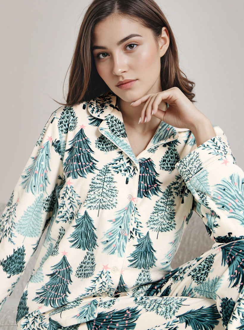 طقم بيجاما بطبعات-women-clothing-nightwear-pyjamas-longsets-image-5