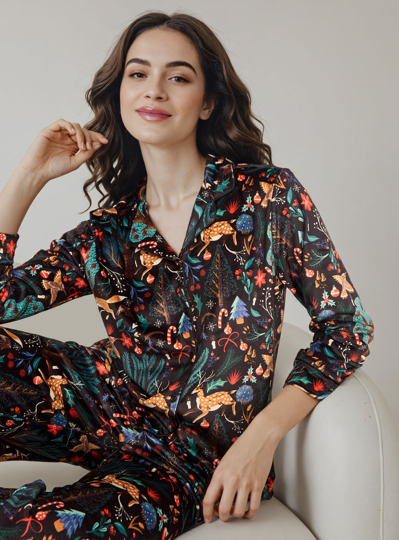 Printed Pyjama Set-women-clothing-nightwear-pyjamas-longsets-image-2