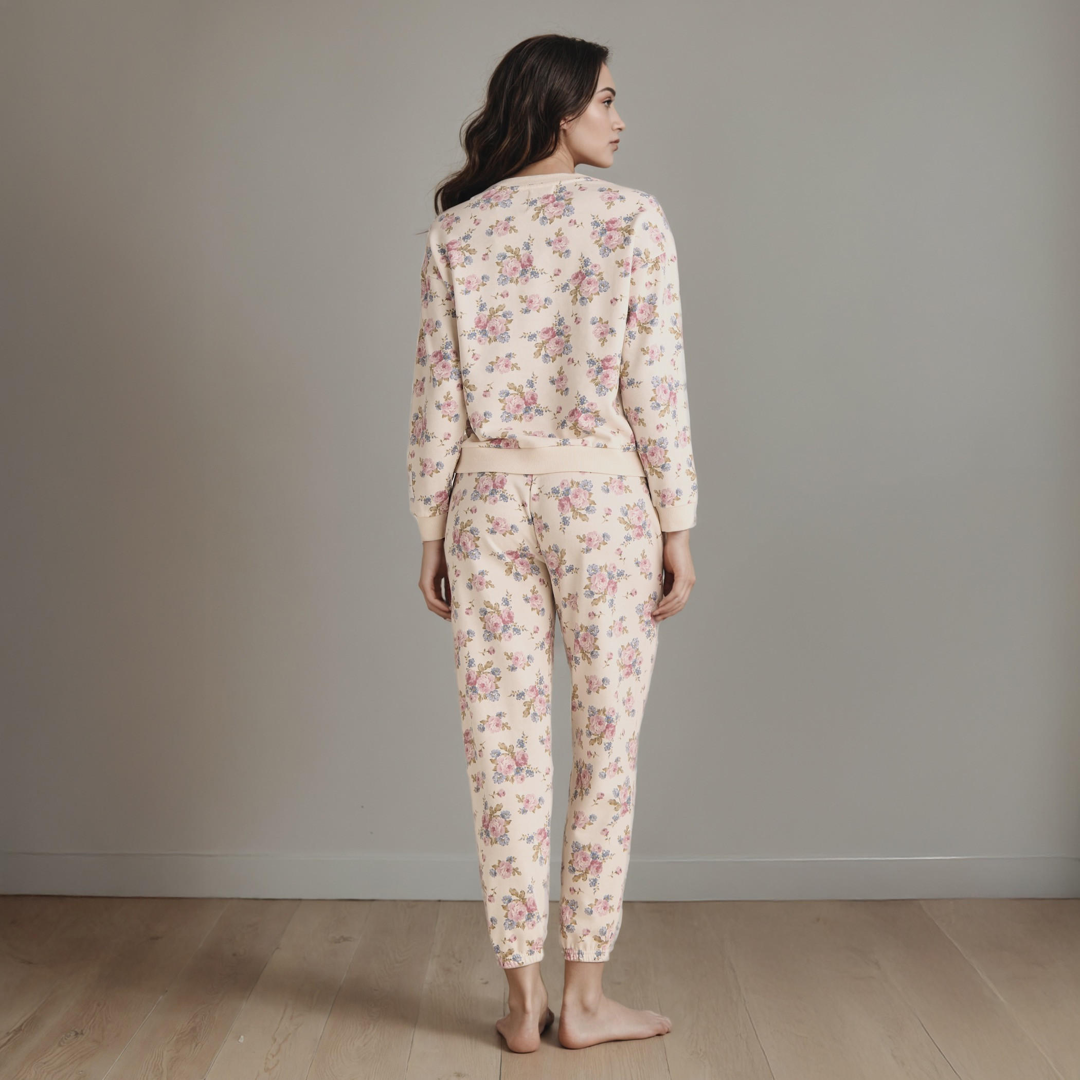 Floral Print Pyjama Set-women-clothing-nightwear-pyjamas-longsets-image-3