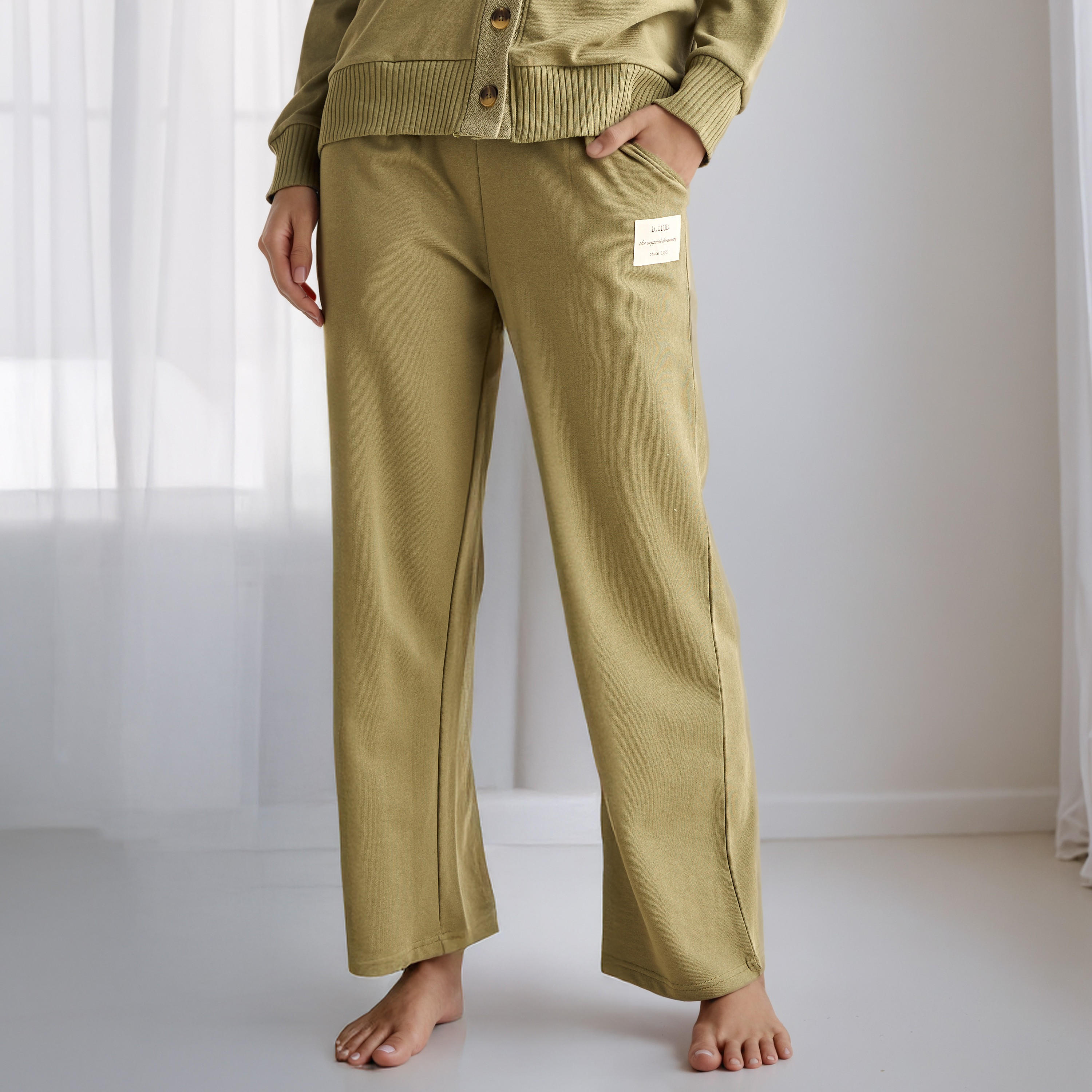 Pyjama Set Button-Down Cardigan Shirt & Trousers-women-clothing-nightwear-pyjamas-longsets-image-4