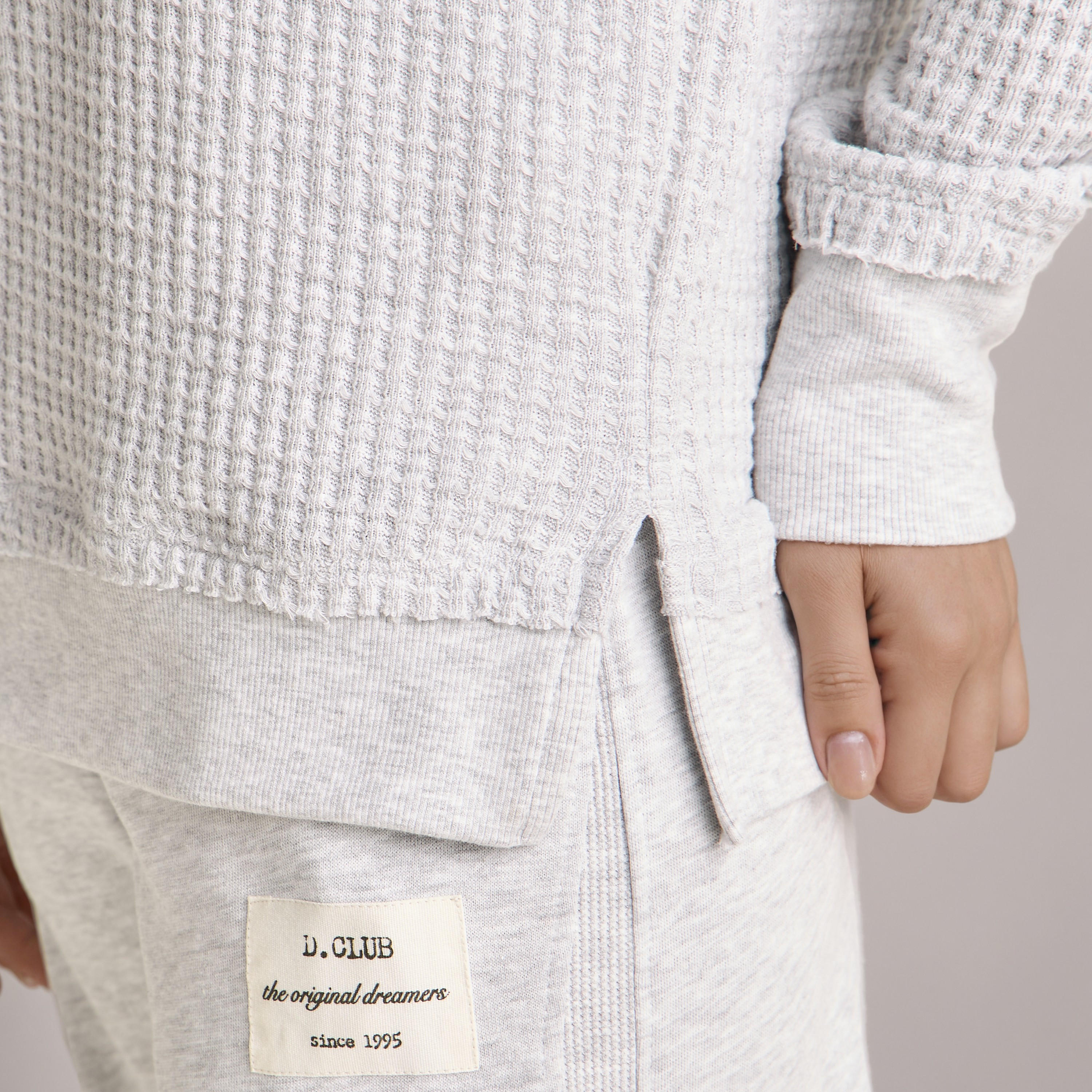 Pyjama Set Textured Sweatshirt & Pants-women-clothing-nightwear-pyjamas-longsets-image-6