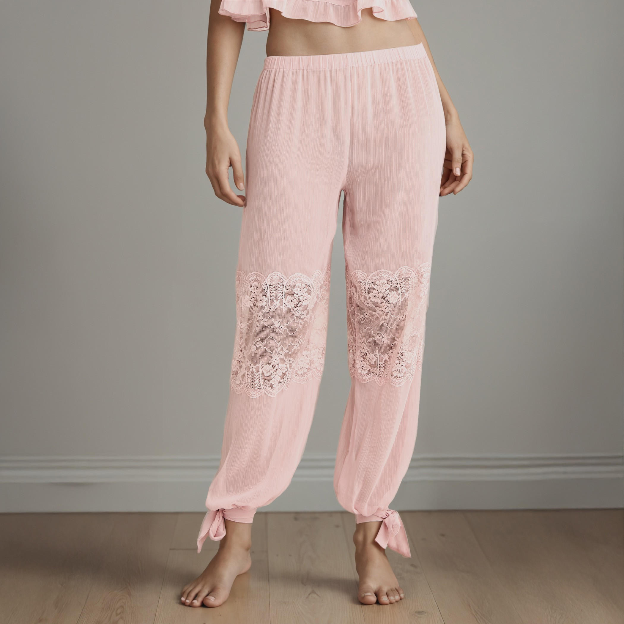 Lace Accent Sleeveless Camisole Top and Pyjama Set-women-clothing-nightwear-pyjamas-longsets-image-3