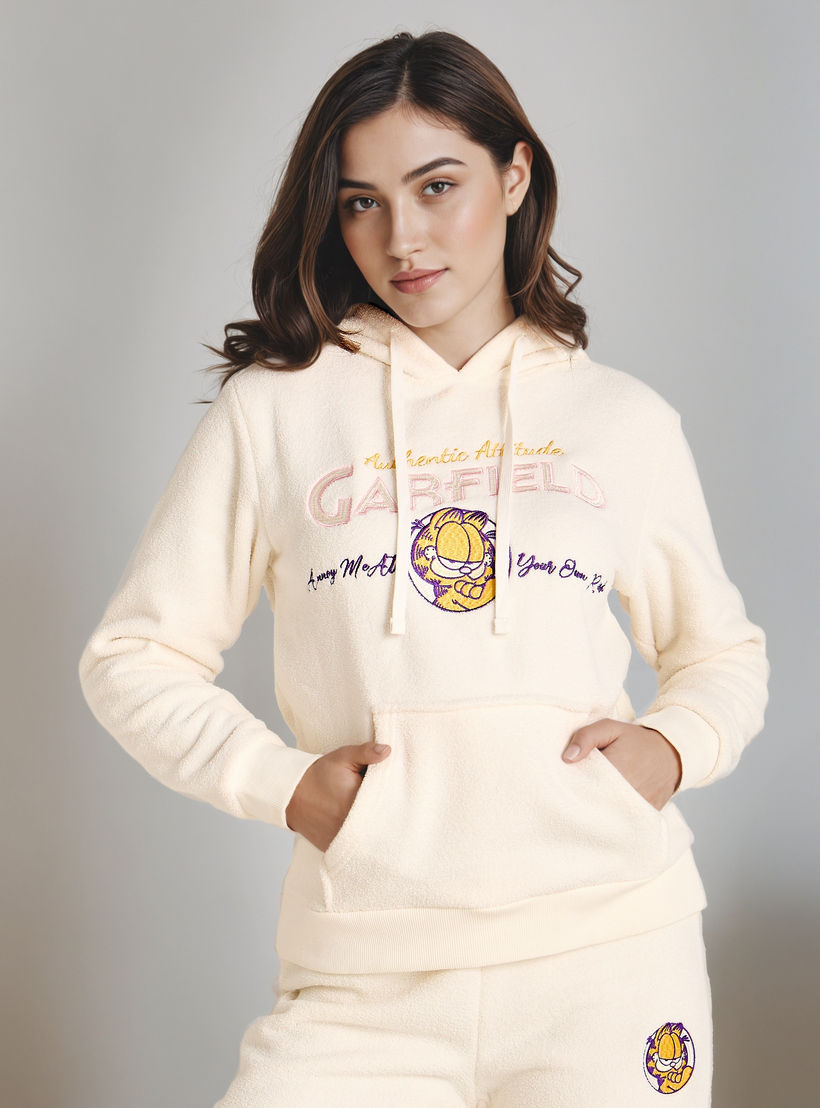 طقم سويت شيرت بقبعة وبنطلون بيجاما-women-clothing-nightwear-pyjamas-longsets-image-5