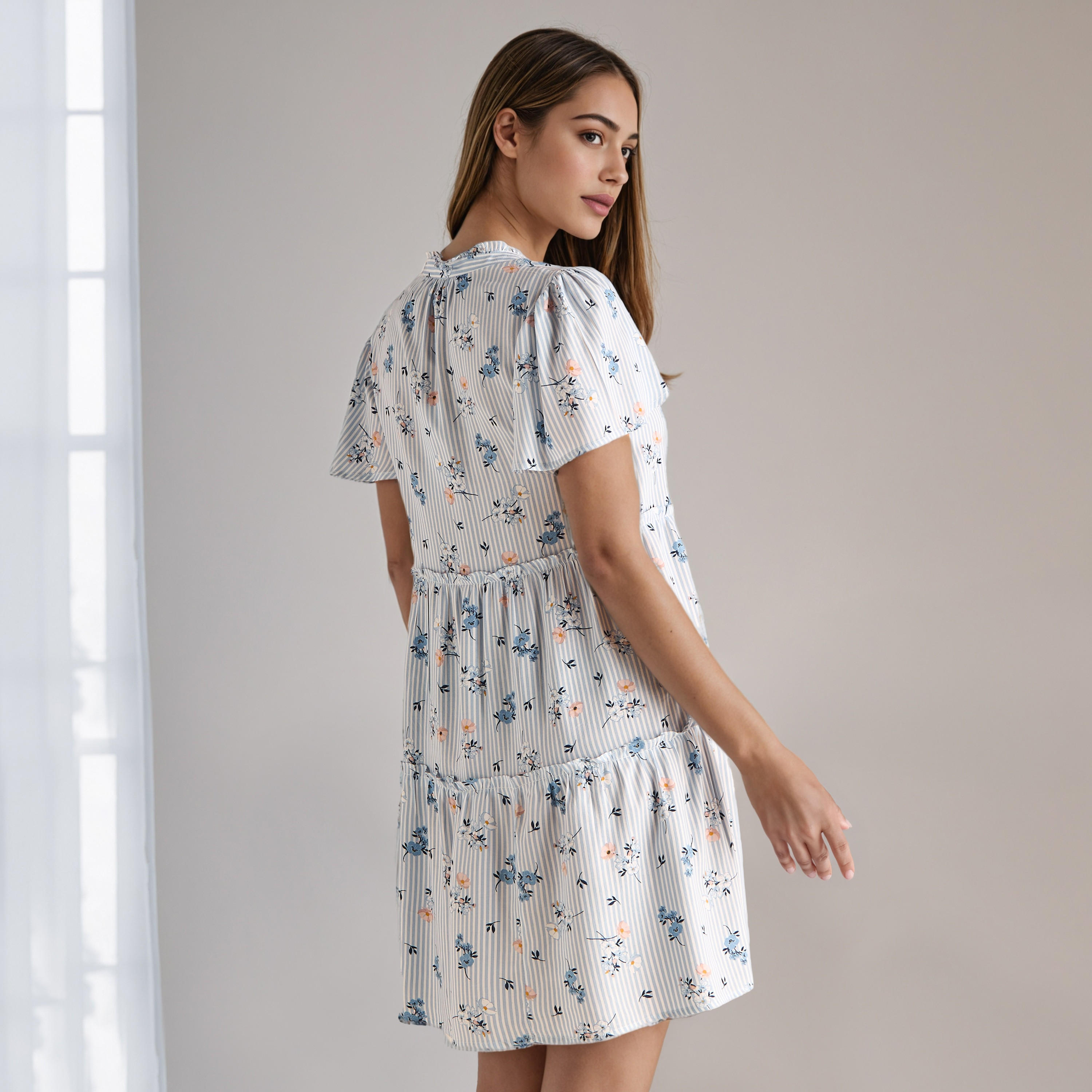 فستان نوم بطبقات - طقم من قطعتين متنوعتين-women-clothing-nightwear-nighties-image-2