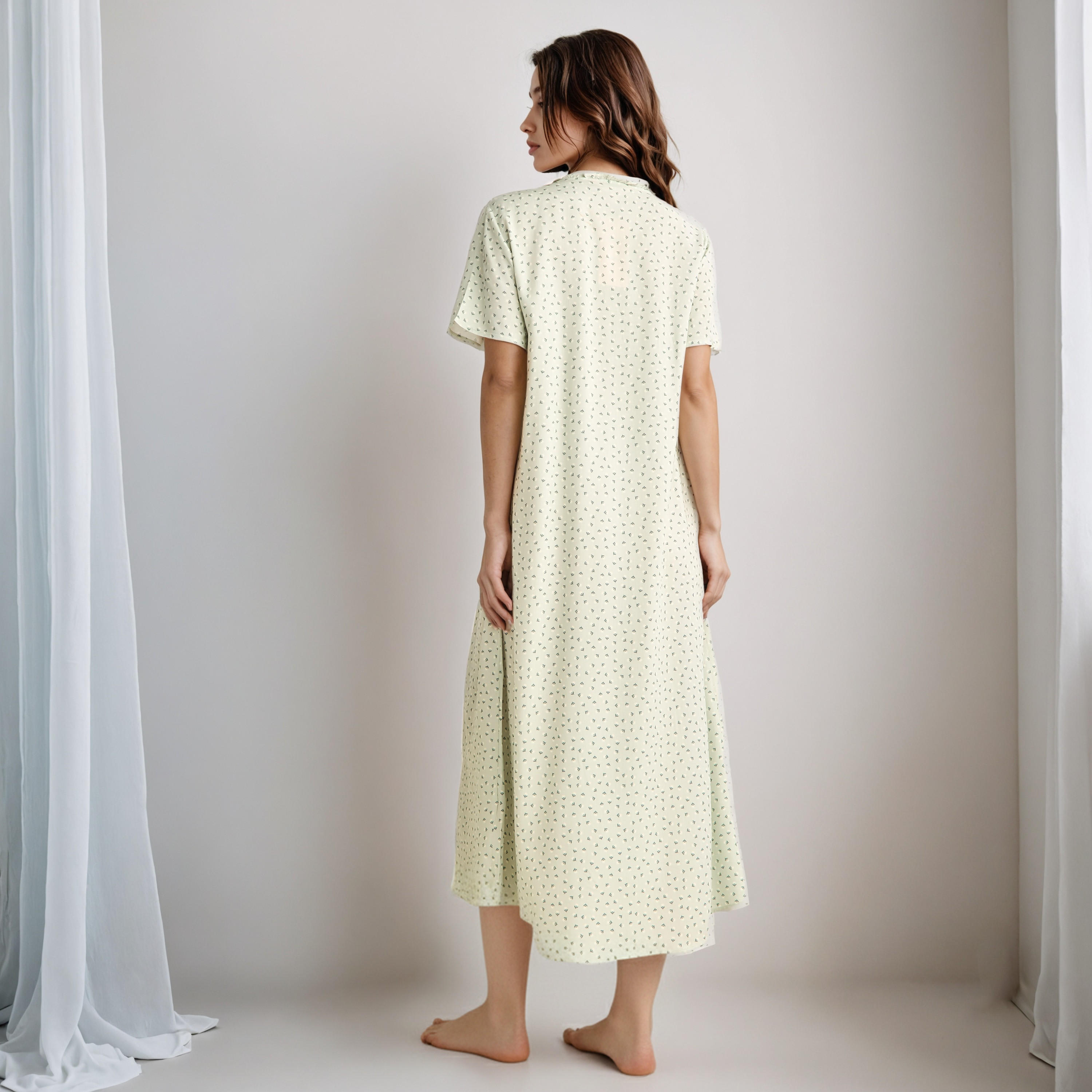 قميص نوم رايون بأكمام قصيرة-women-clothing-nightwear-nighties-image-2
