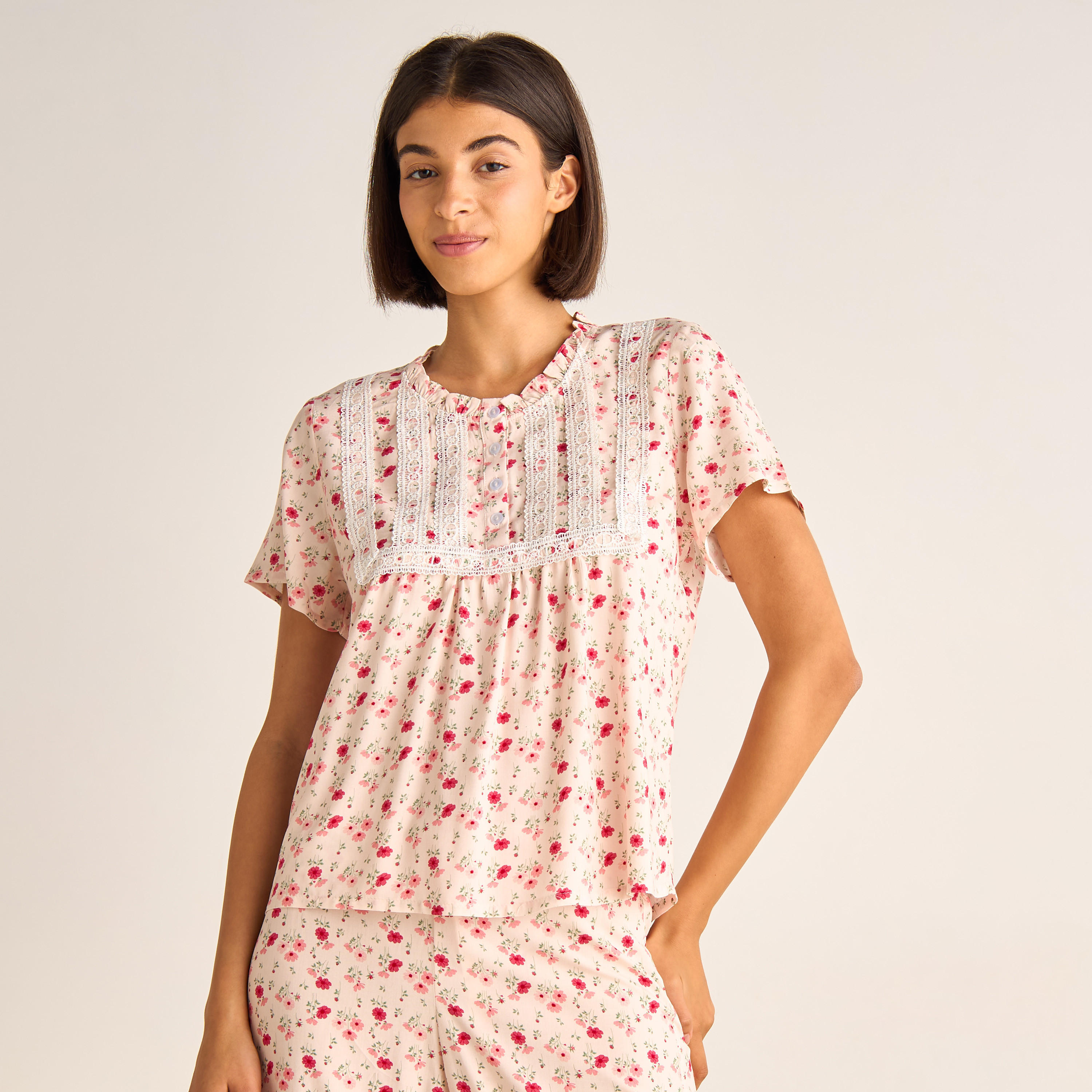Pyjama Set Top and Trousers Rayon-women-clothing-nightwear-pyjamas-longsets-image-2