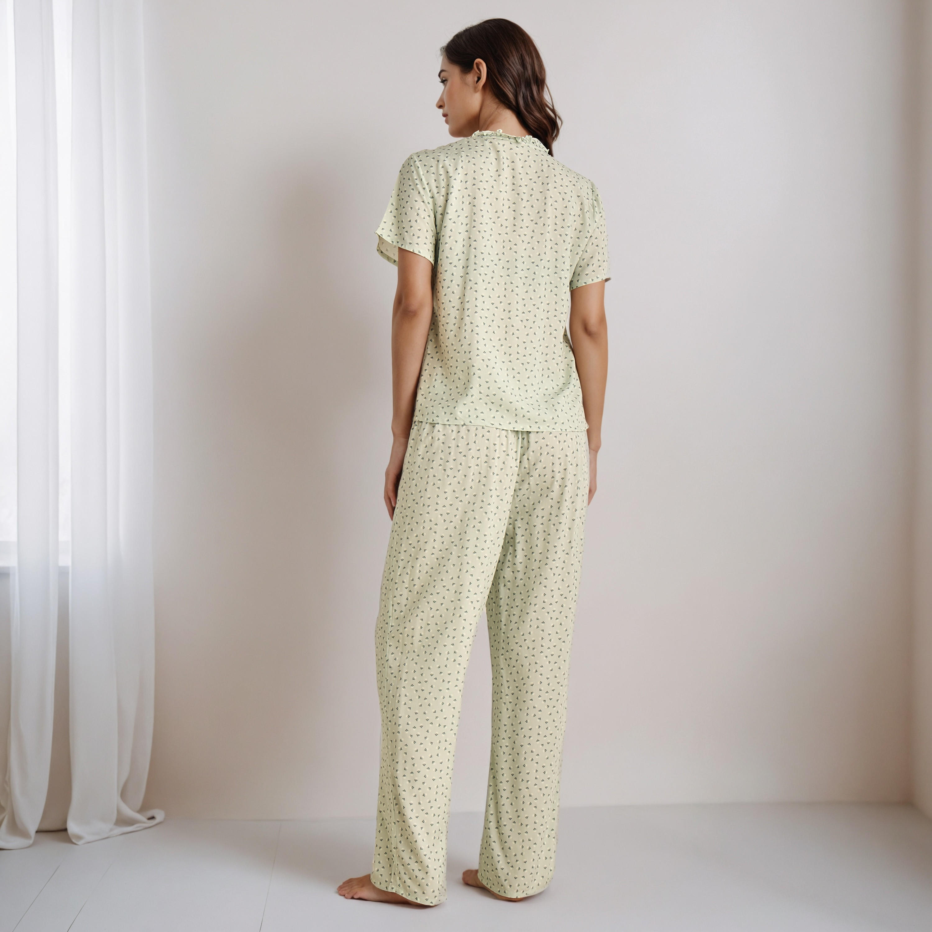 Pyjama Set Top and Trousers Rayon-women-clothing-nightwear-pyjamas-longsets-image-3