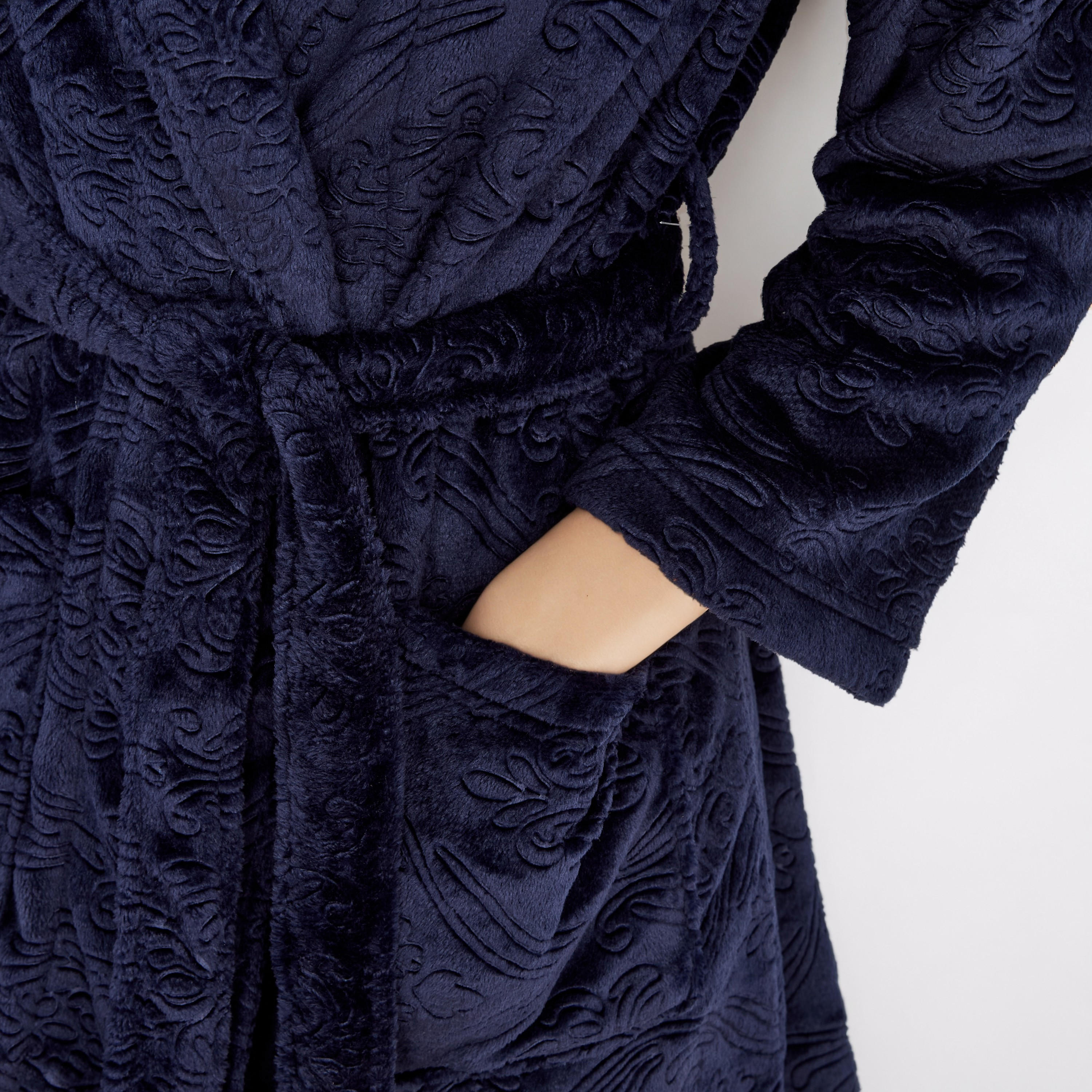 روب نوم جاكار فاخر مع شبشب غرفة النوم-women-clothing-nightwear-robes-image-3