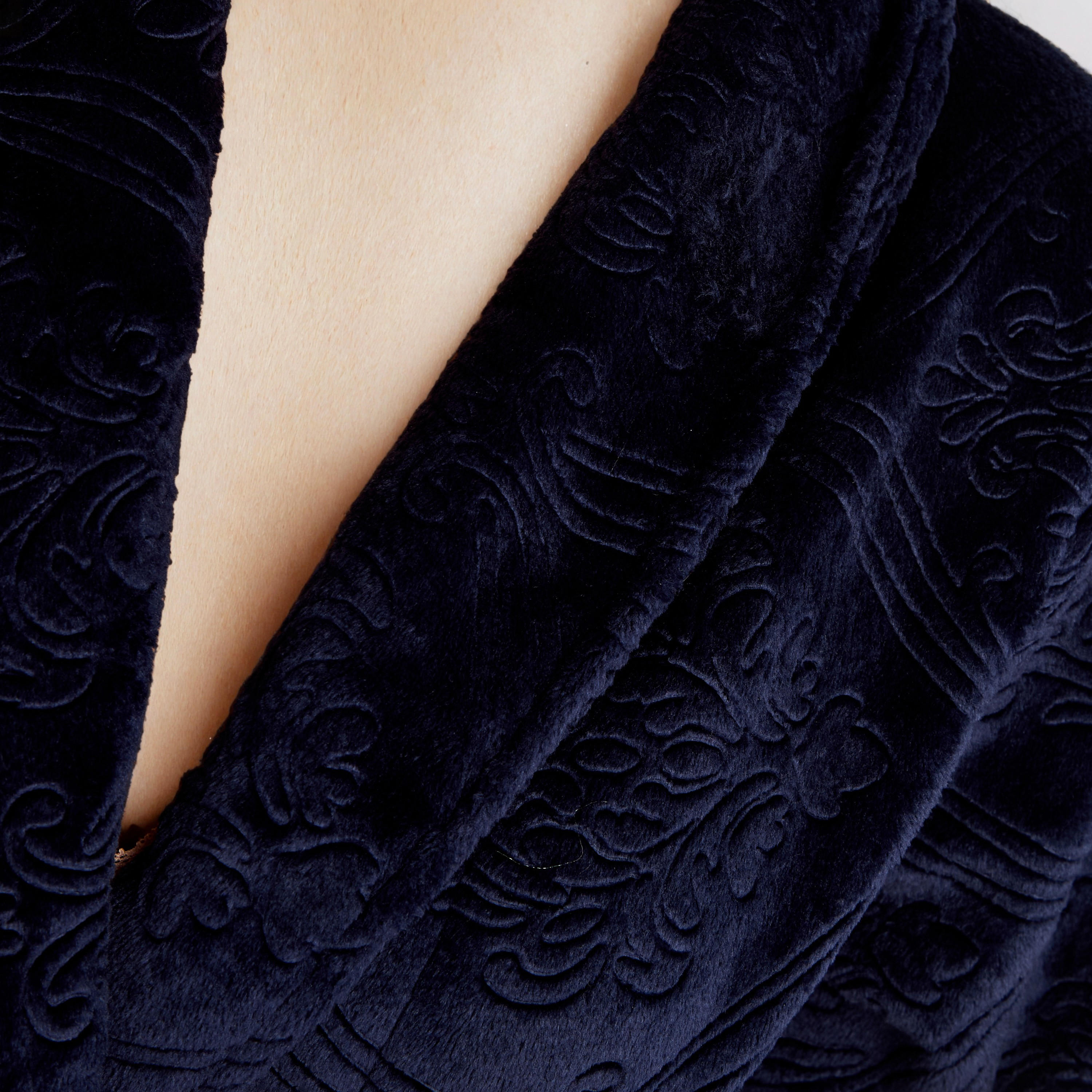 روب نوم جاكار فاخر مع شبشب غرفة النوم-women-clothing-nightwear-robes-image-2