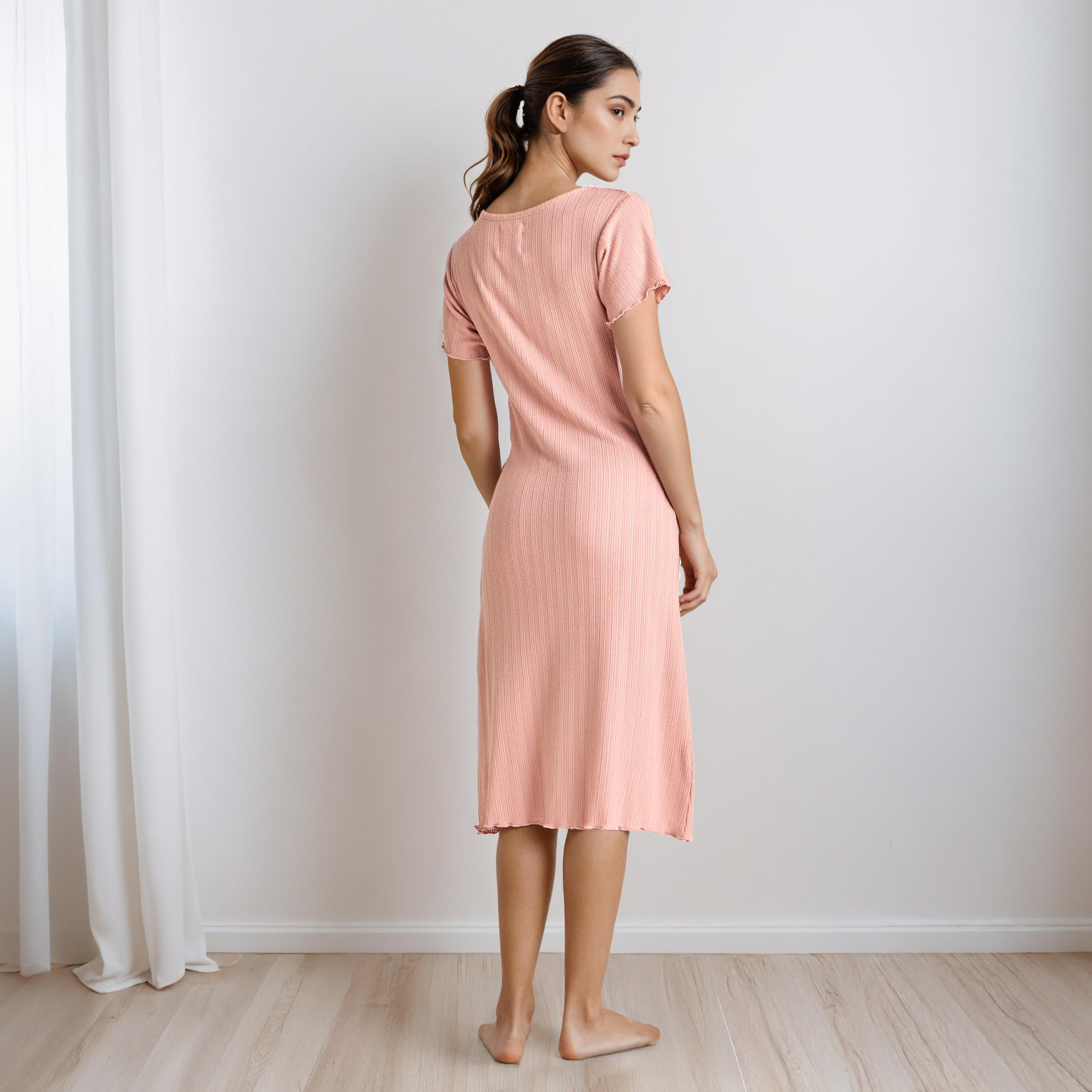 قميص نوم طويل برقبة واسعة-women-clothing-nightwear-nighties-image-4