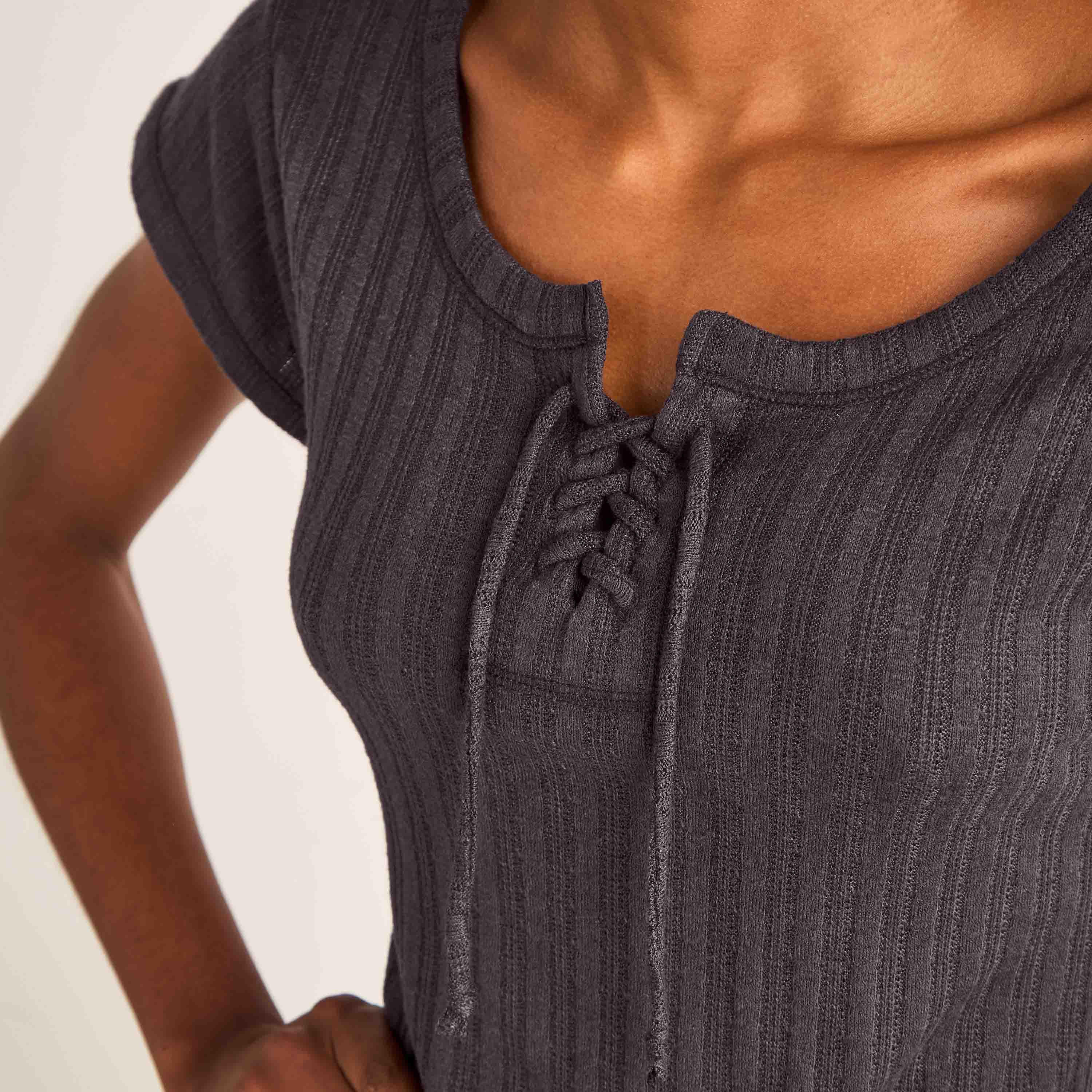 Nighty Viscose Blend with Tie-Up Neck-women-clothing-nightwear-nighties-image-4