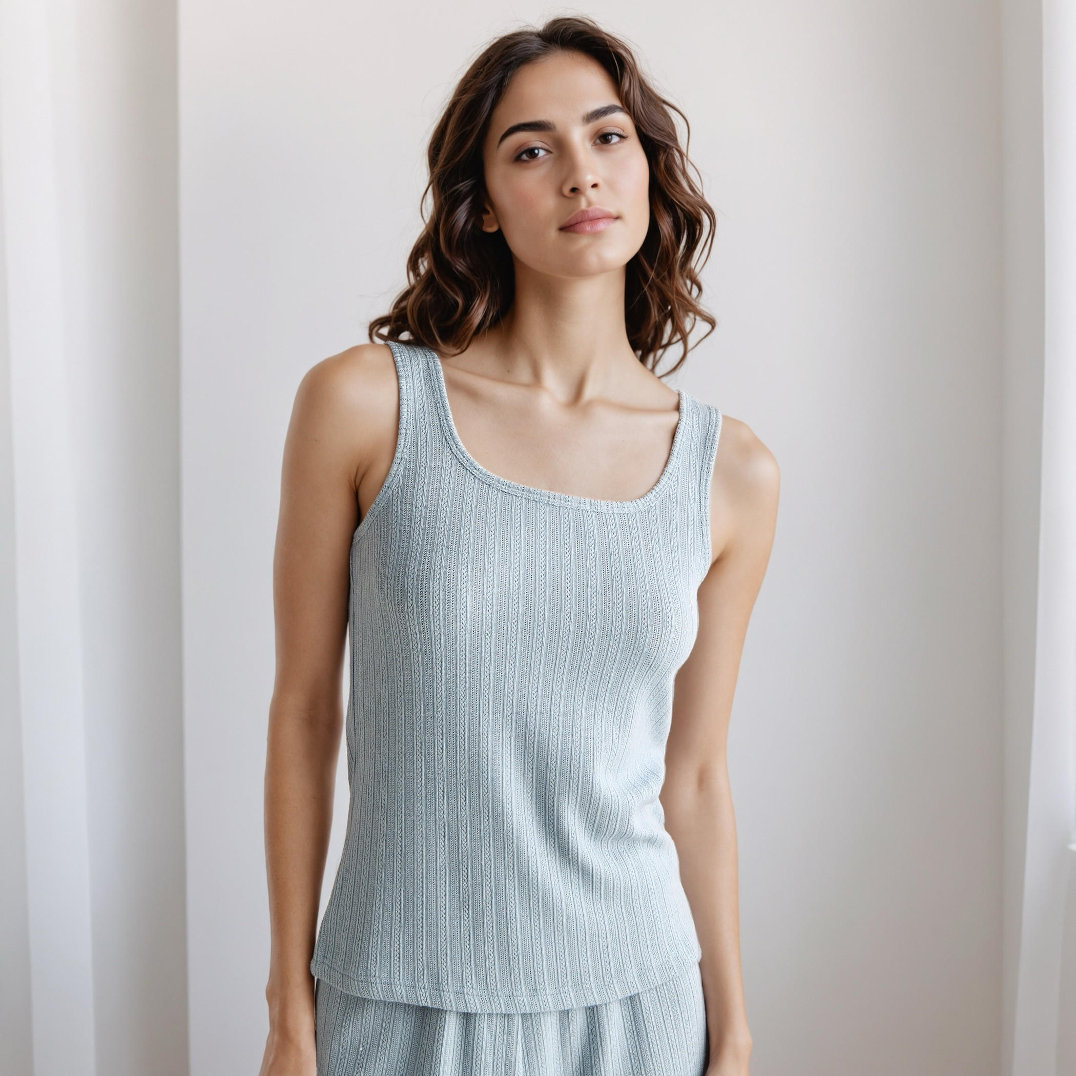 Pyjama Short Set Sleeveless Top and Shorts-women-clothing-nightwear-pyjamas-shortsets-image-2