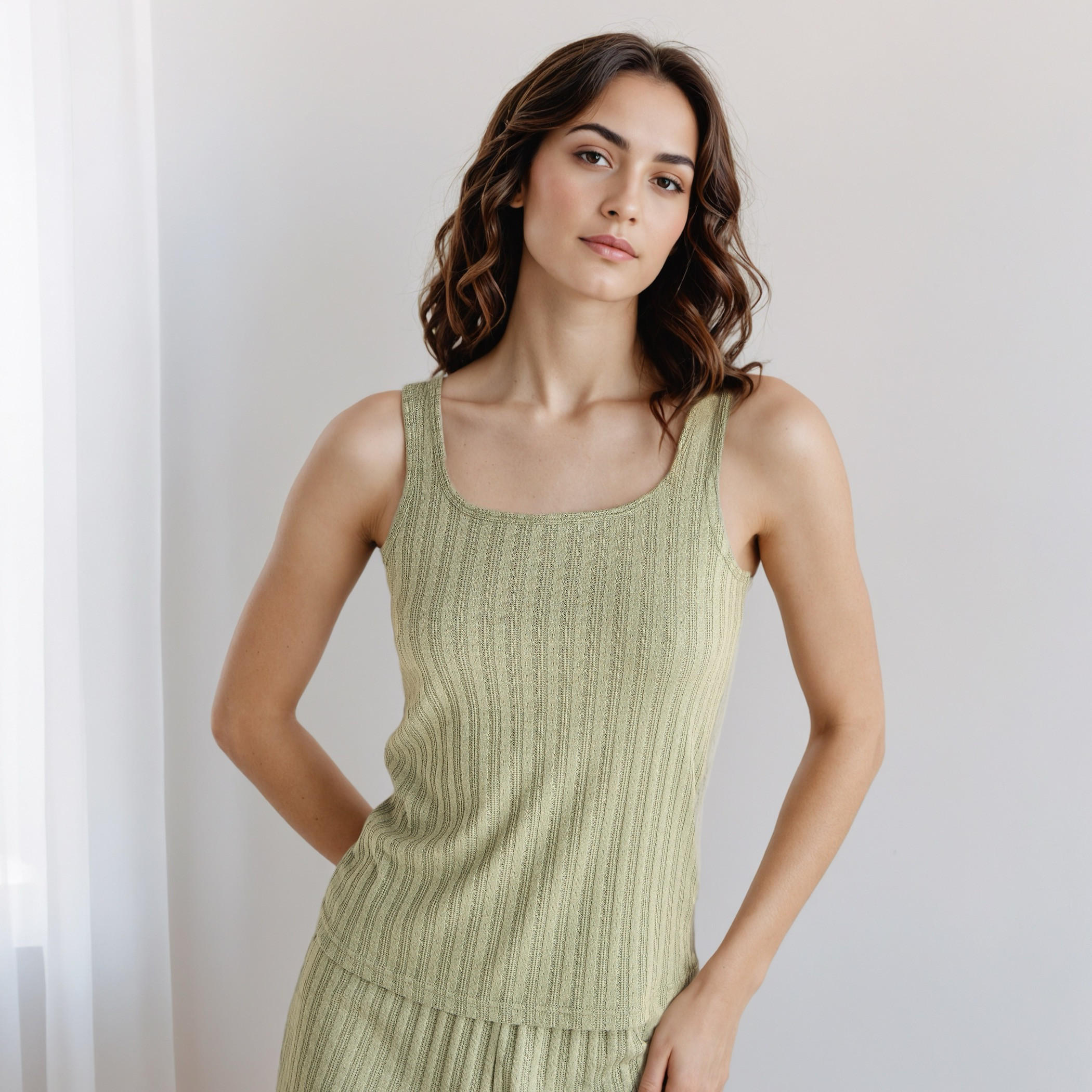 Pyjama Short Set Sleeveless Top & Shorts-women-clothing-nightwear-pyjamas-shortsets-image-2