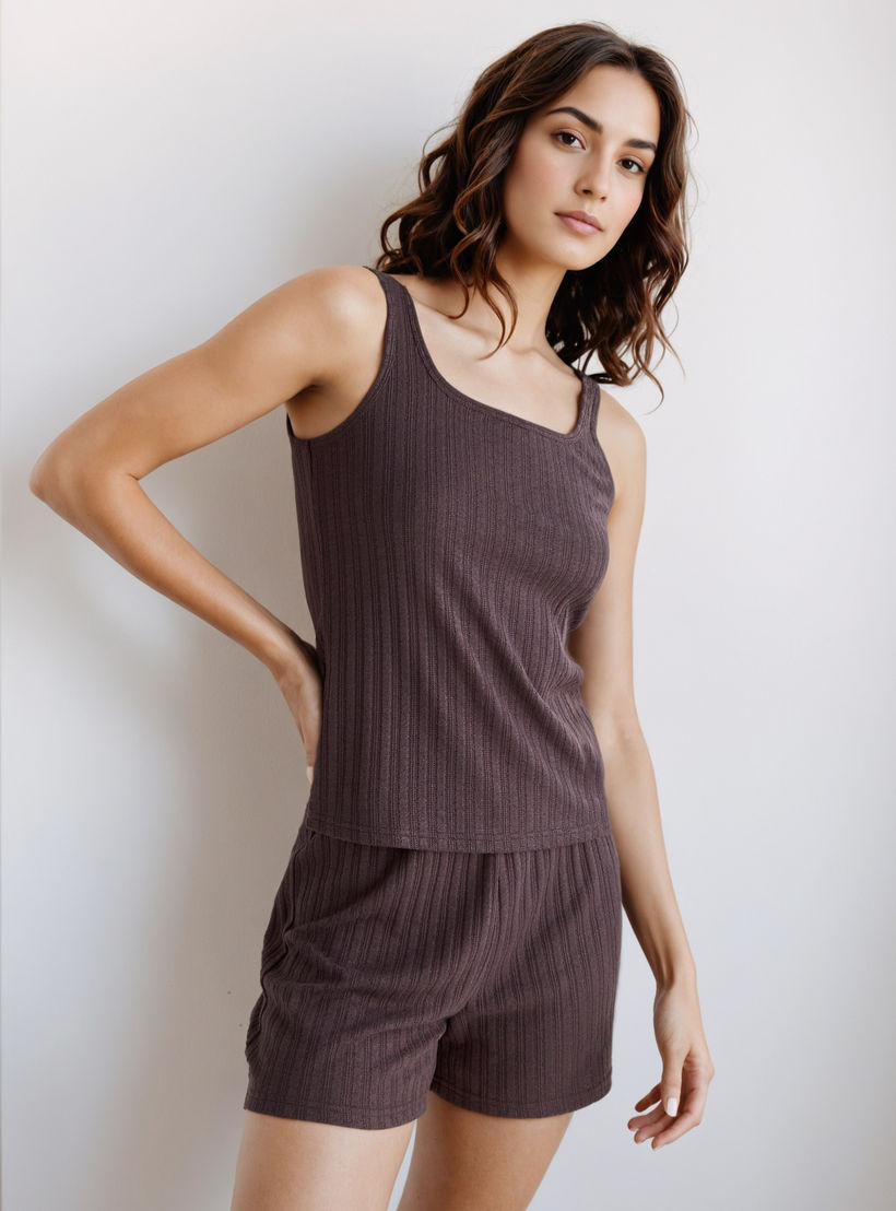 طقم بيجاما شورت وبلوزة بدون أكمام-women-clothing-nightwear-pyjamas-shortsets-image-1