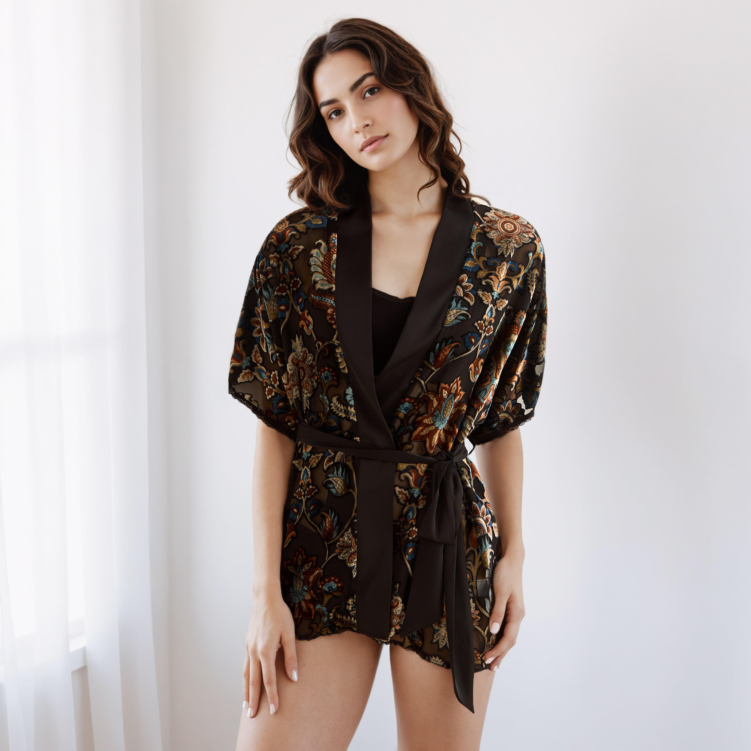 روب متوسط الطول بحزام-women-clothing-nightwear-robes-image-3