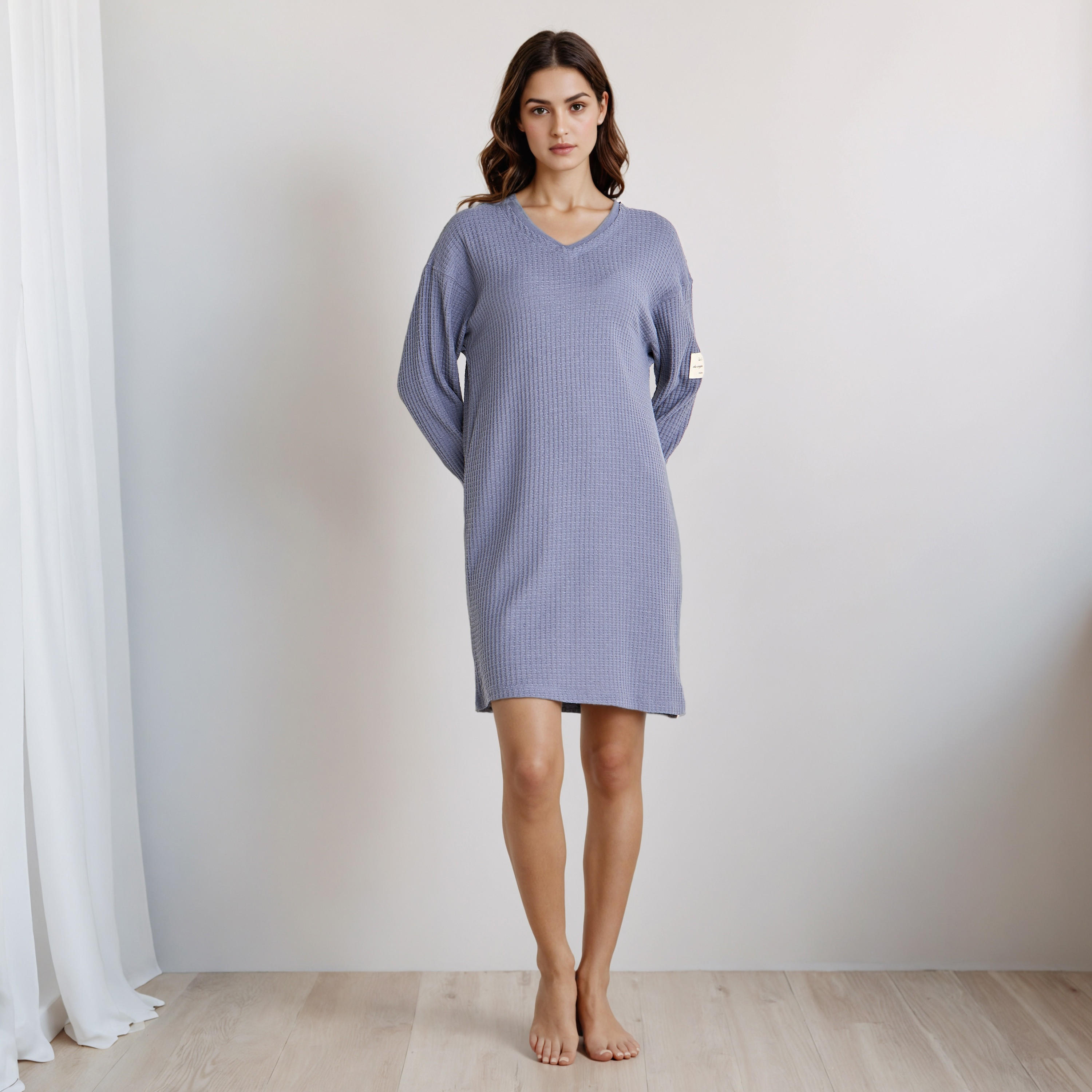 فستان نوم برقبة V-women-clothing-nightwear-nighties-image-5
