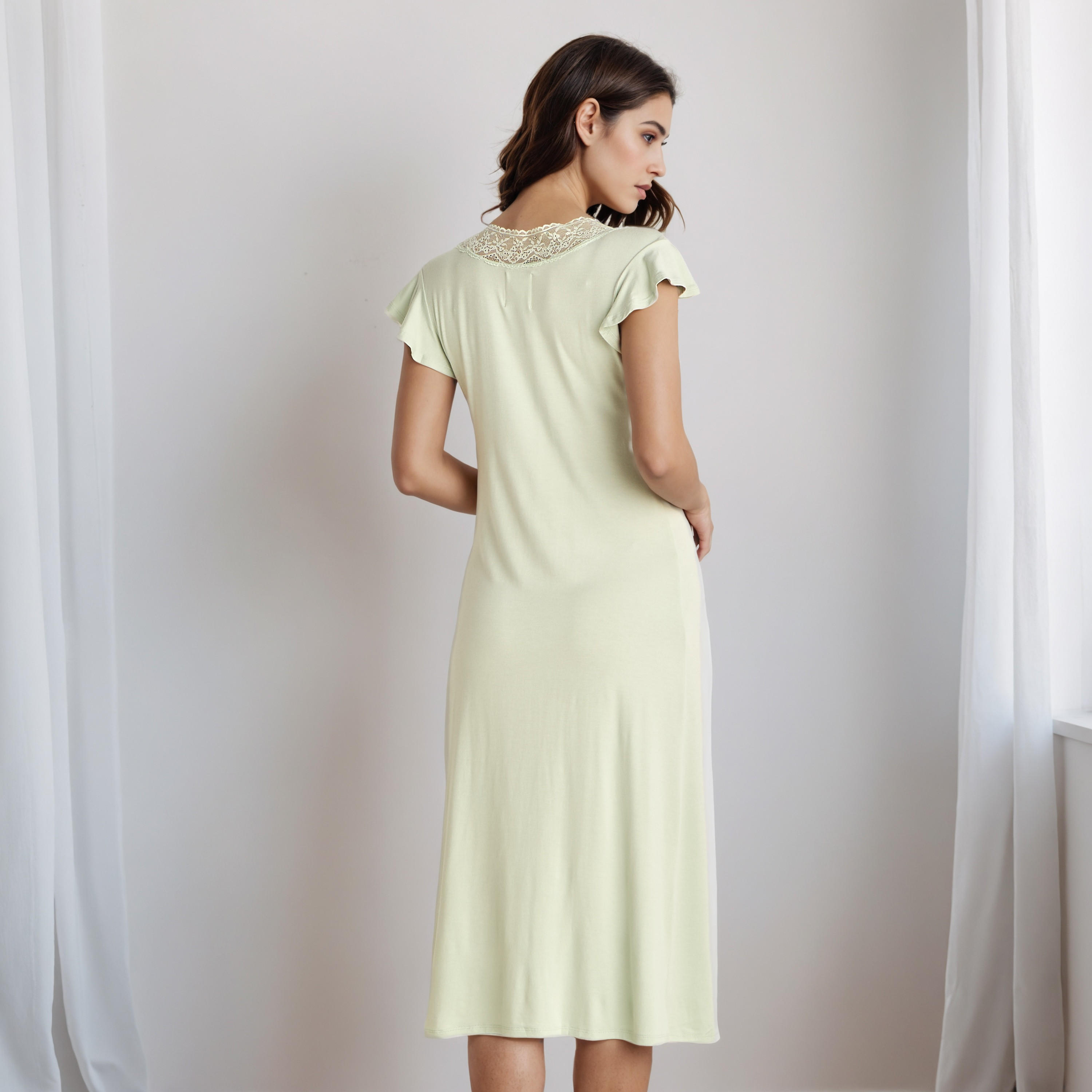 Nighty Midi with V-neck-women-clothing-nightwear-nighties-image-3