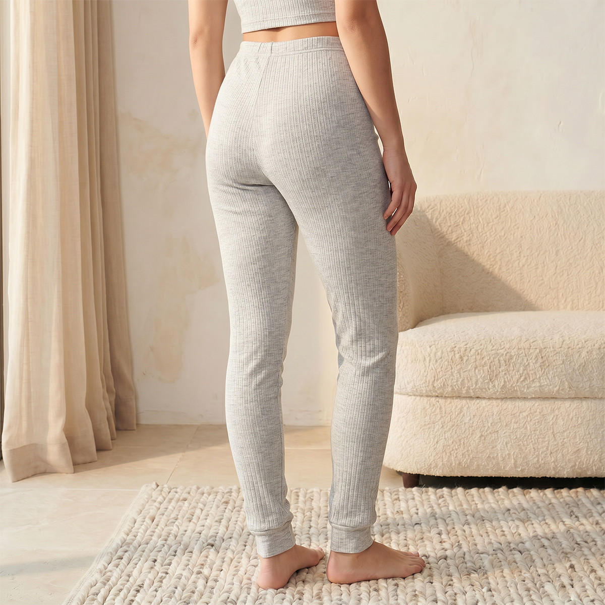 Thermal Leggings Elasticated Waist Cotton Blend-women-clothing-lingerie-thermals-image-4