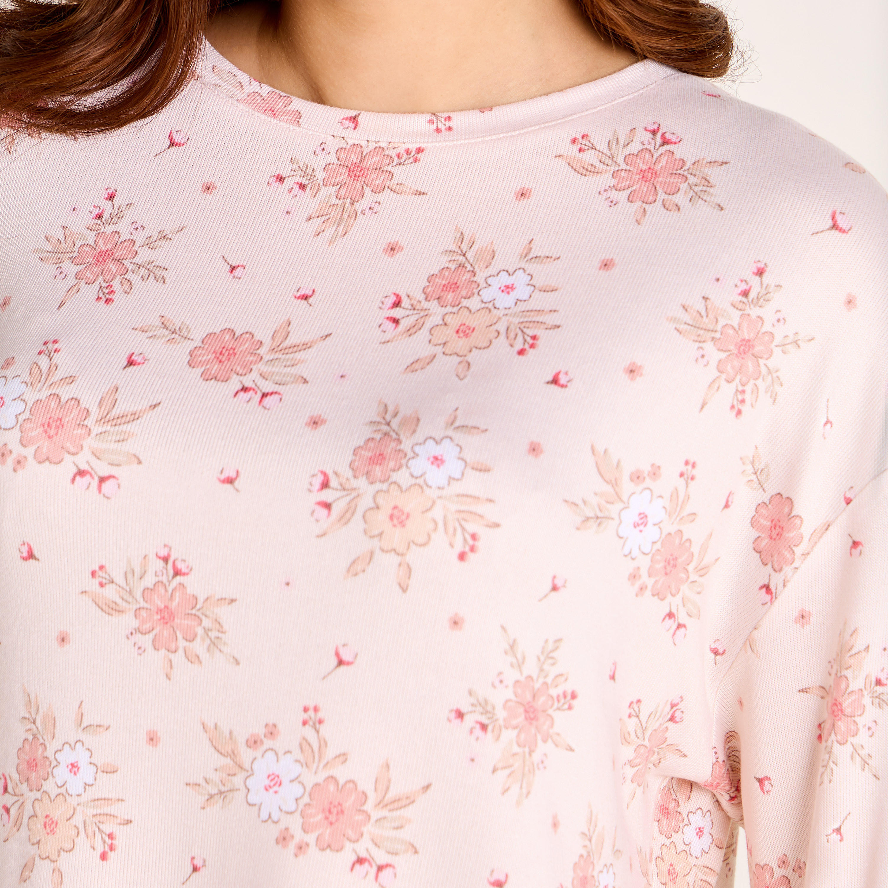 طقم تيشيرت وبنطلون بيجاما-women-clothing-nightwear-pyjamas-longsets-image-5