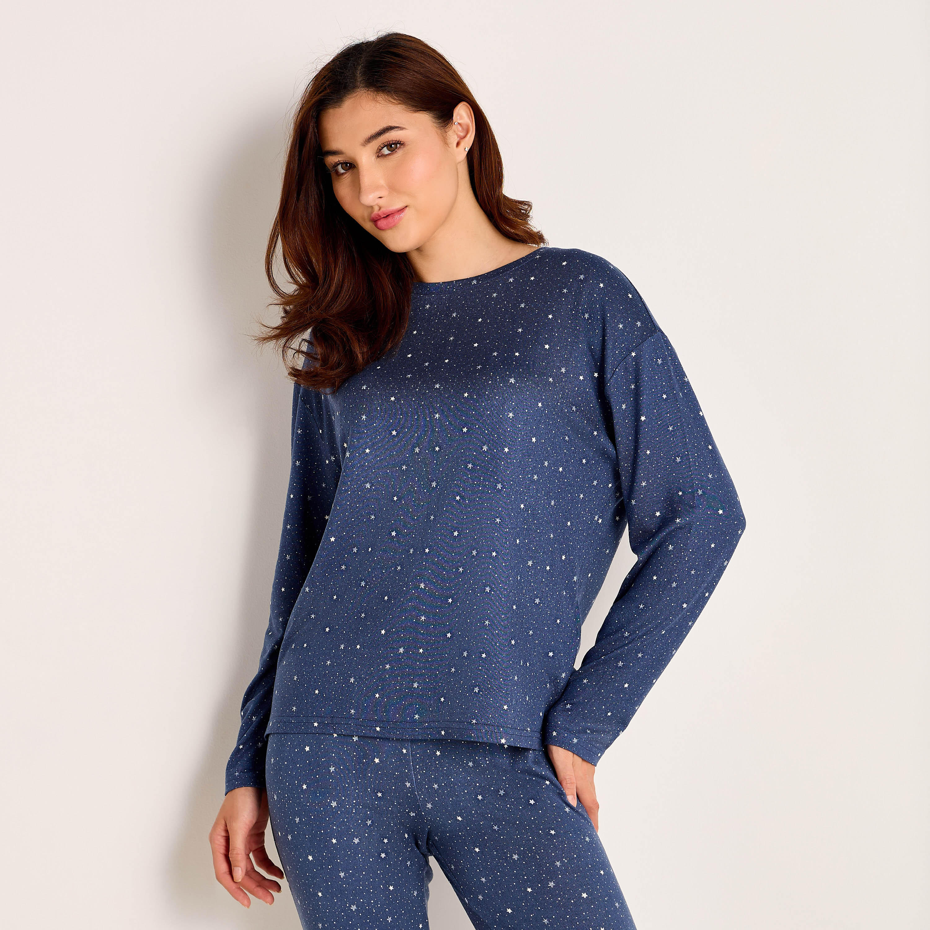 Pyjama Set T-shirt & Trousers-women-clothing-nightwear-pyjamas-longsets-image-2