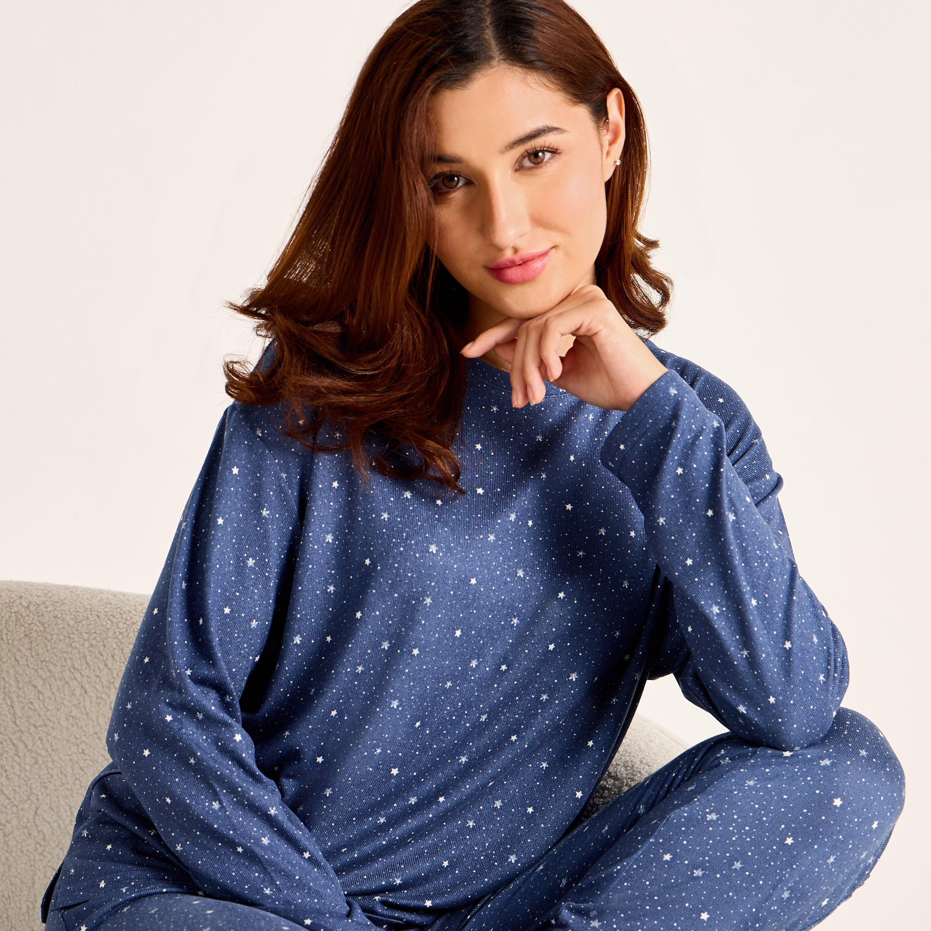 Pyjama Set T-shirt & Trousers-women-clothing-nightwear-pyjamas-longsets-image-7