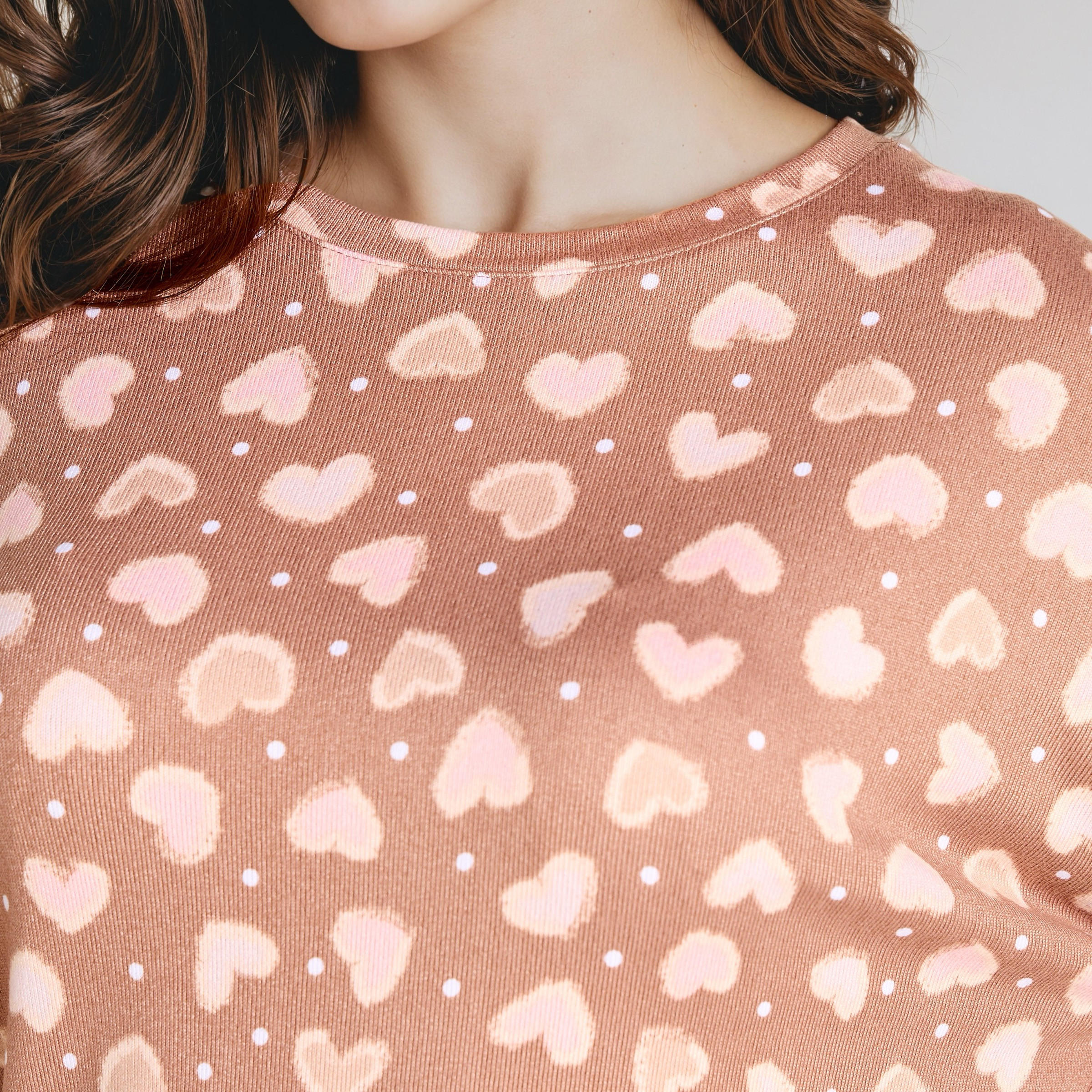 طقم تيشيرت وبنطلون بيجاما-women-clothing-nightwear-pyjamas-longsets-image-6