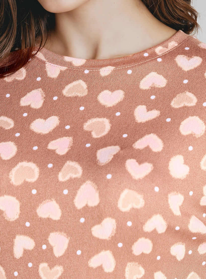 طقم تيشيرت وبنطلون بيجاما-women-clothing-nightwear-pyjamas-longsets-image-6