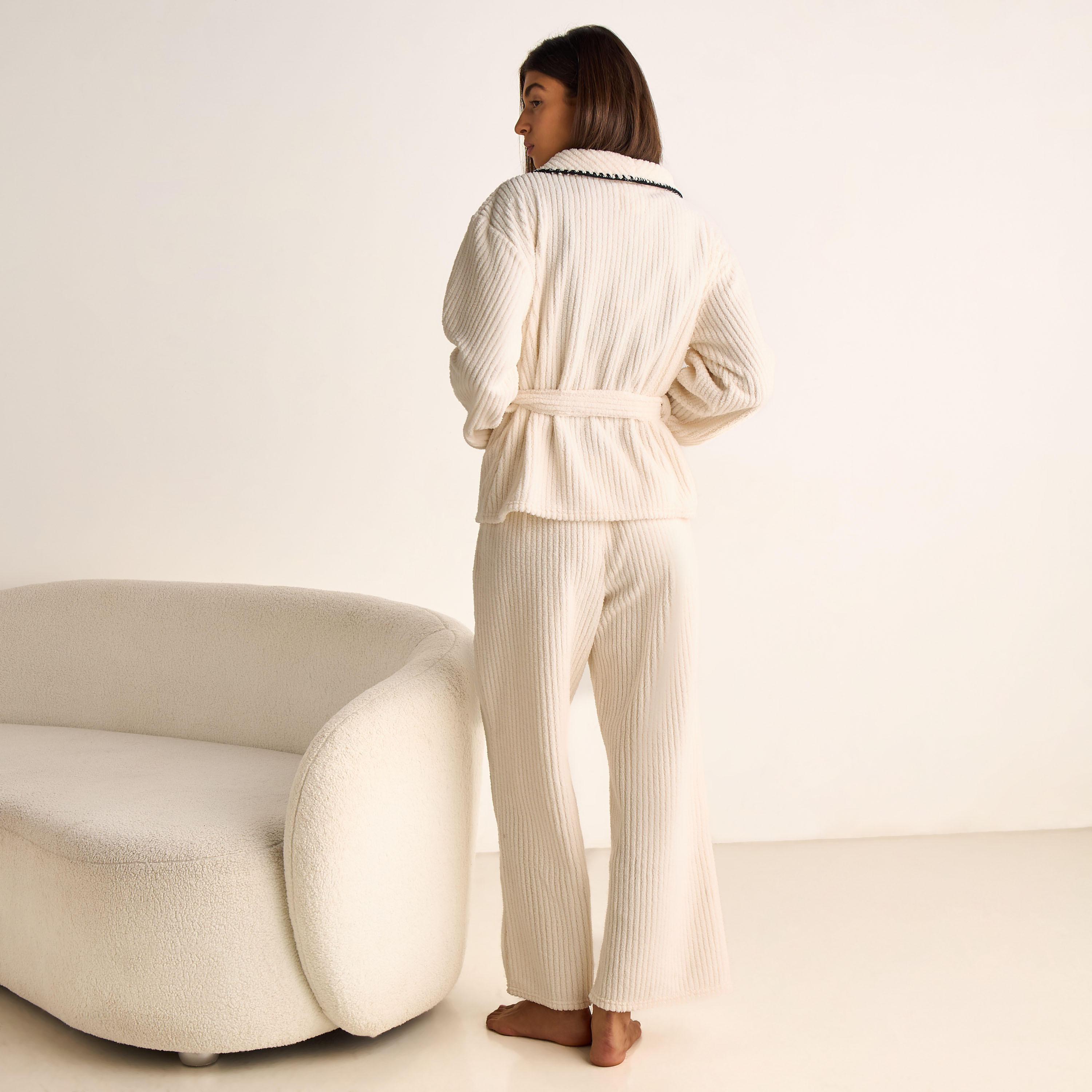 طقم بيجاما روب مع بلوزة وبنطلون-women-clothing-nightwear-pyjamas-longsets-image-4
