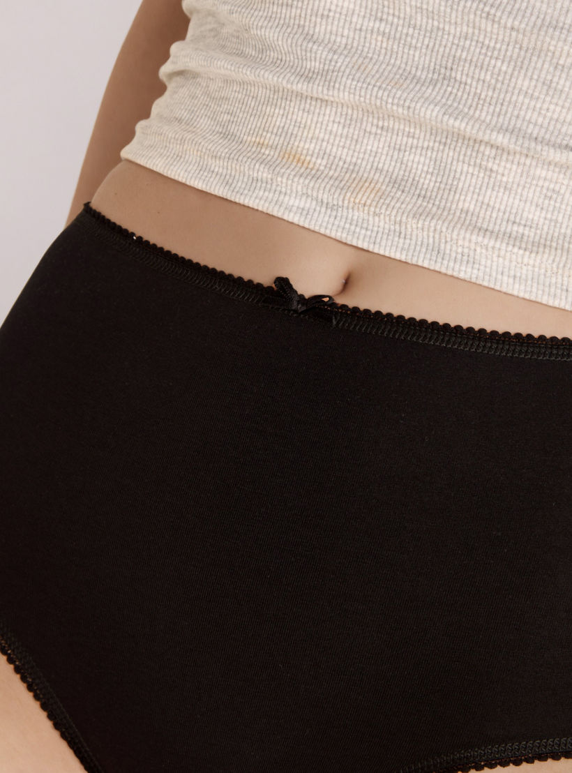 Full Brief High Waist with Lace Trim Cotton - Pack of 5-women-clothing-lingerie-panties-image-3