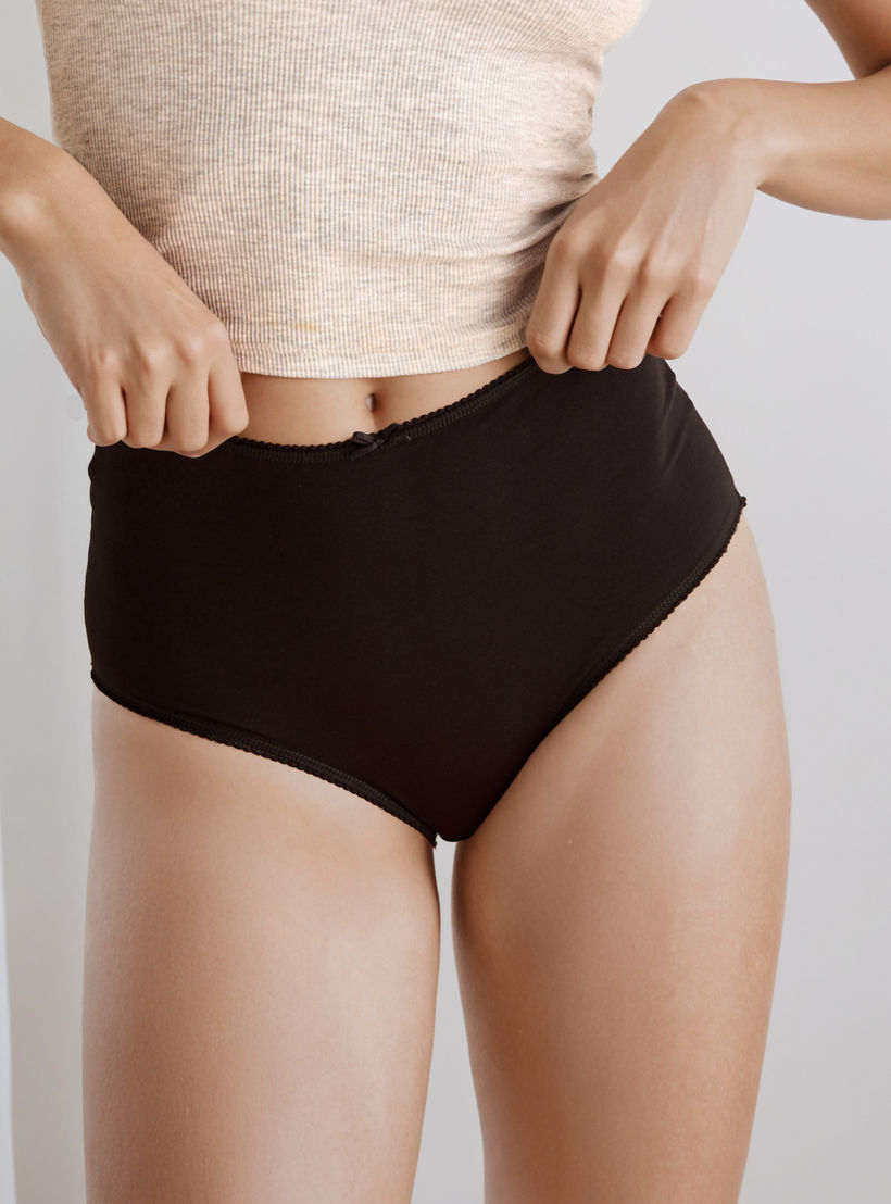 Full Brief High Waist with Lace Trim Cotton - Pack of 5-women-clothing-lingerie-panties-image-7