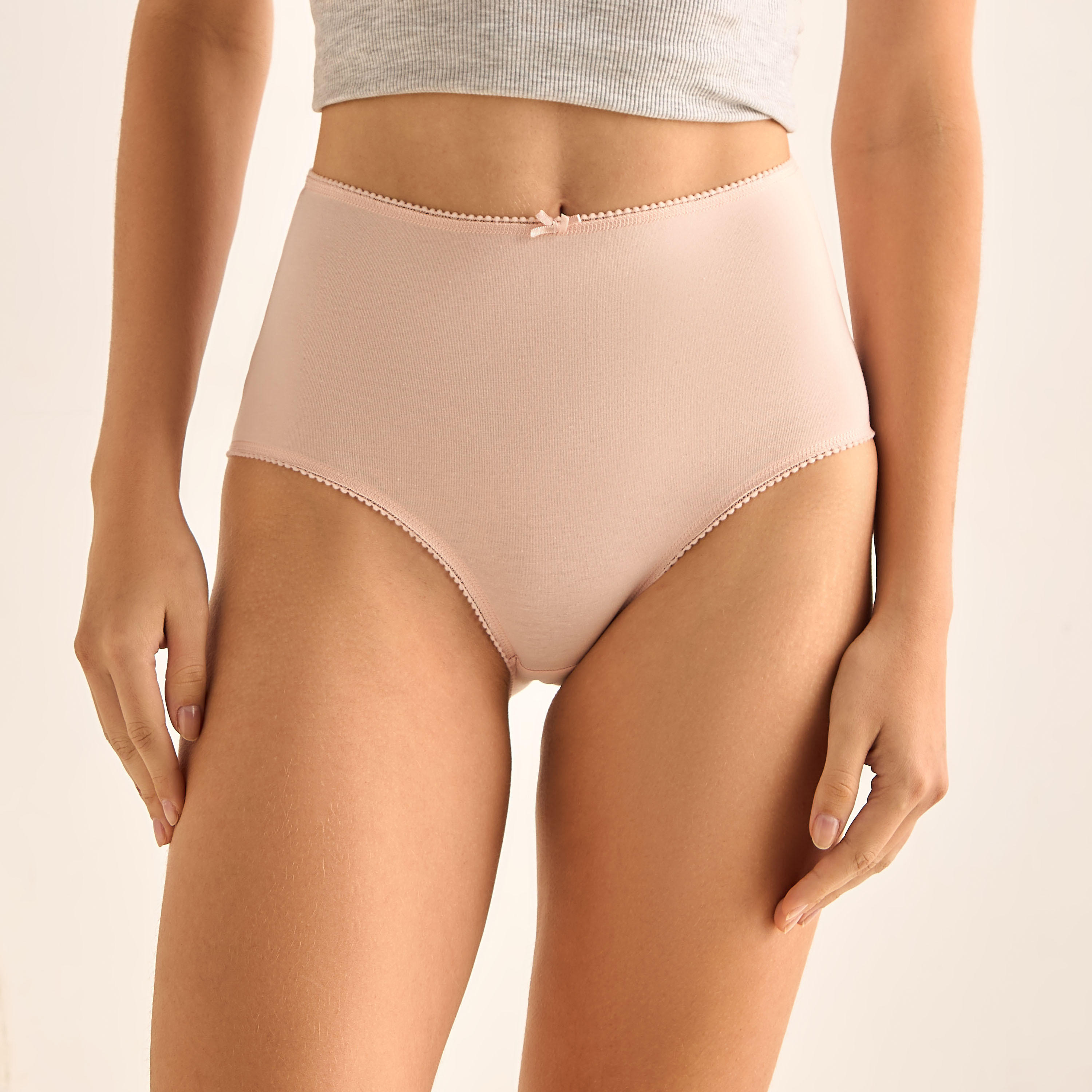 Full Brief High Waist with Lace Trim - Pack of 5-women-clothing-lingerie-panties-image-6
