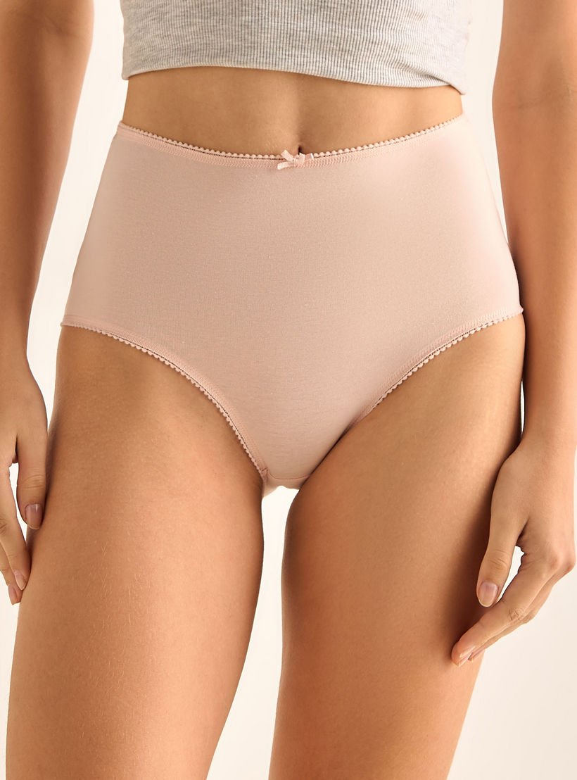 Full Brief High Waist with Lace Trim - Pack of 5-women-clothing-lingerie-panties-image-6