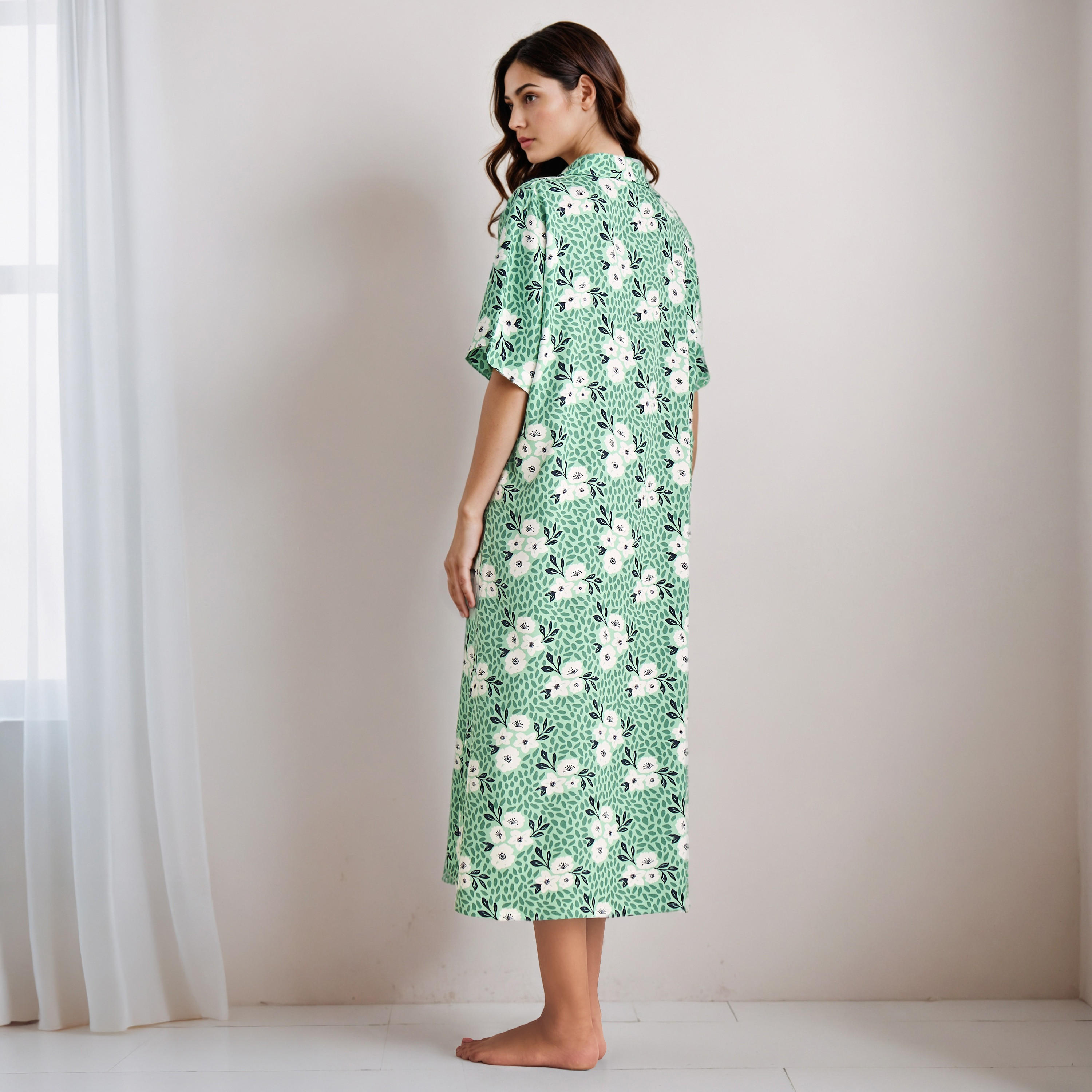 Nighty Viscose with Collar - Set of 2-women-clothing-nightwear-nighties-image-3