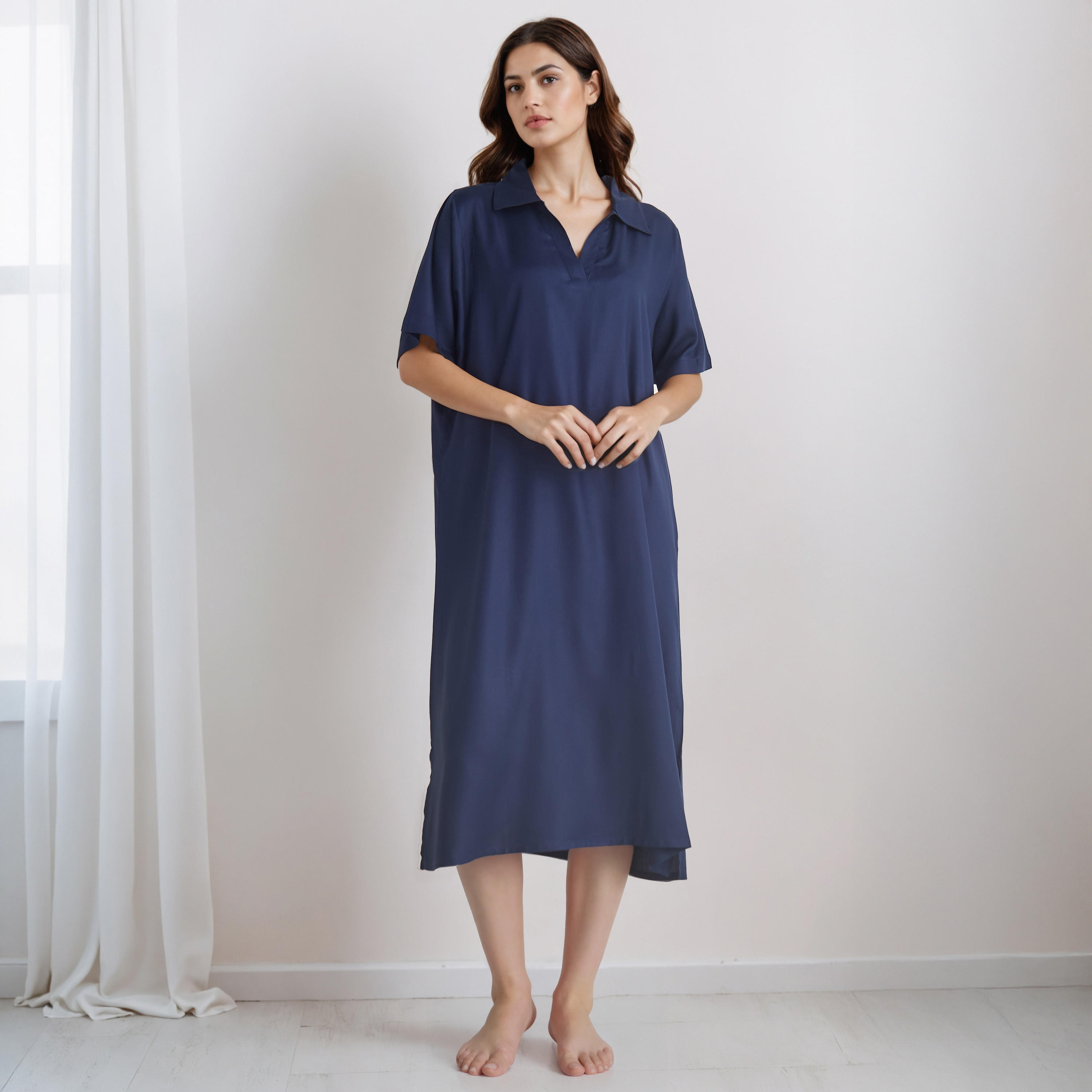 Nighty Viscose with Collar - Set of 2-women-clothing-nightwear-nighties-image-6