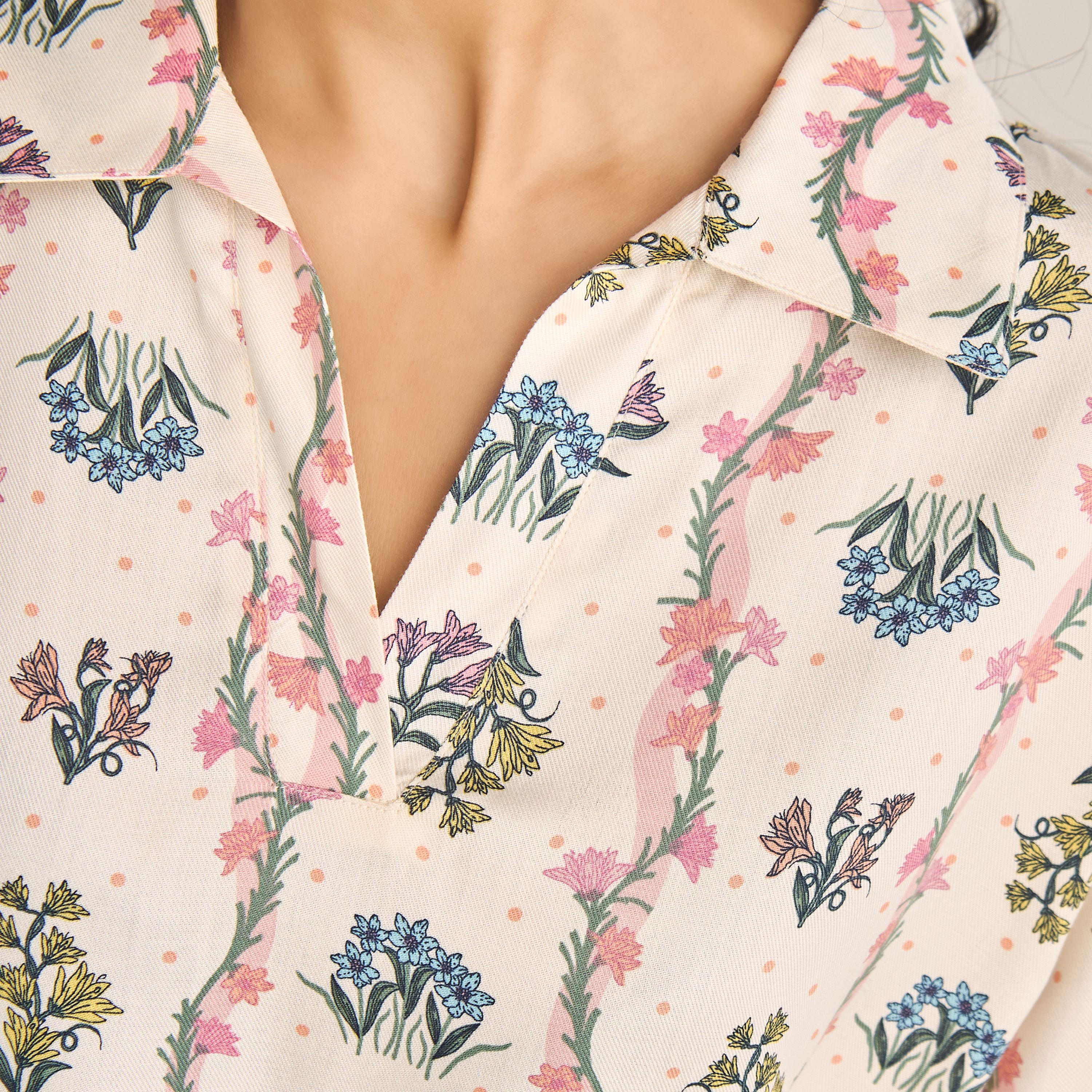 قميص نوم فيسكوز بياقة - طقم من 2-women-clothing-nightwear-nighties-image-5